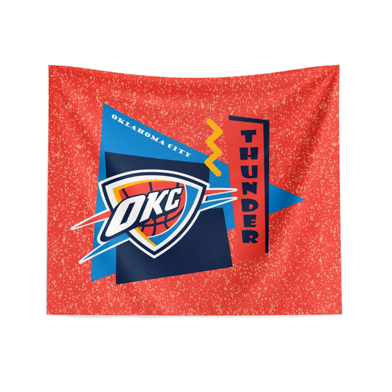 NBA Oklahoma City Thunder Funky Fresh Wall Hanging 34 x 40 Inches