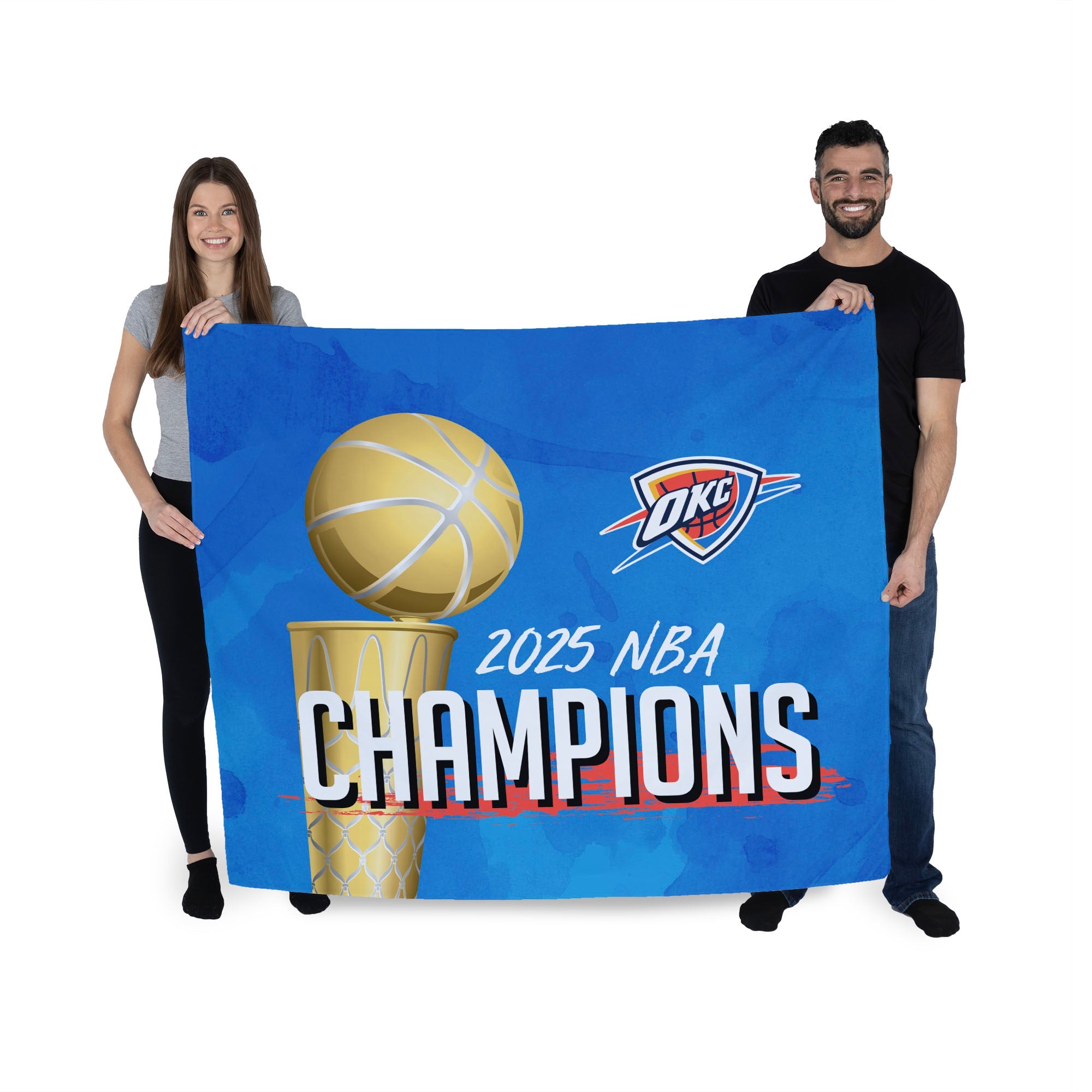 Oklahoma City Thunder NBA Banner Up Printed Wall Hanging 34 x 40 inches
