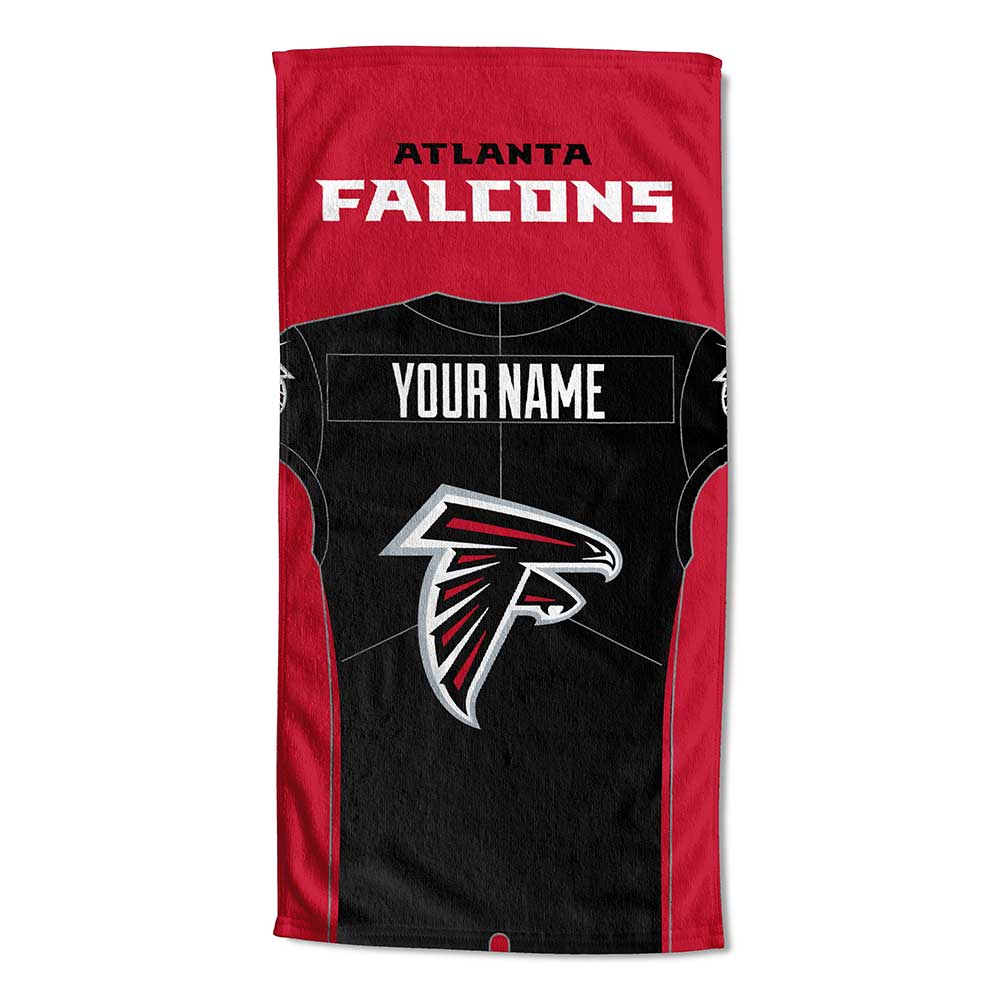 NFL Atlanta Falcons Jersey Personalized Beach Towel 30x60 Inches