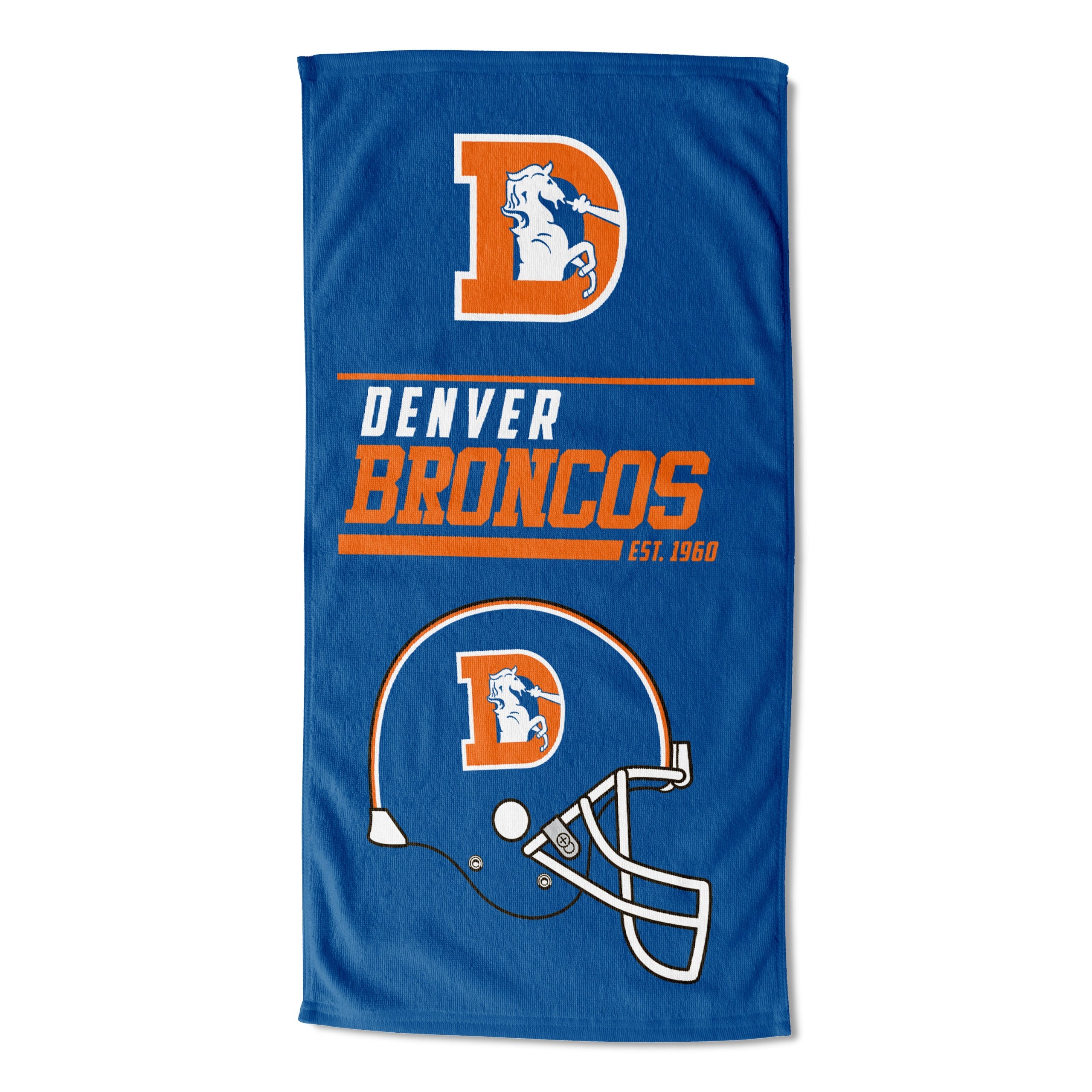 NFL Denver Broncos 40 Yard Dash Legacy Beach Towel 30x60 Inches