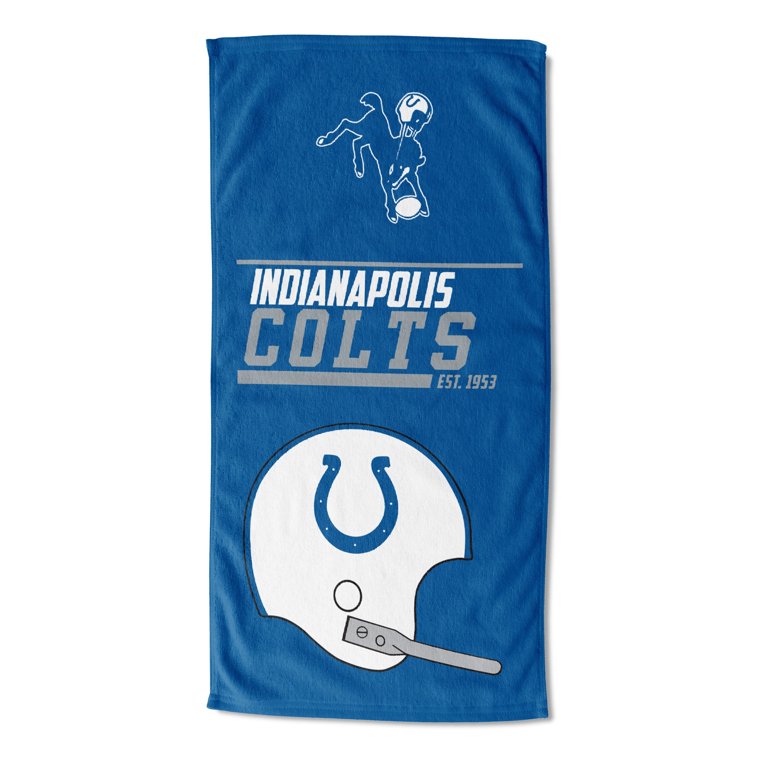 NFL Indianapolis Colts 40 Yard Dash Legacy Beach Towel 30x60 Inches