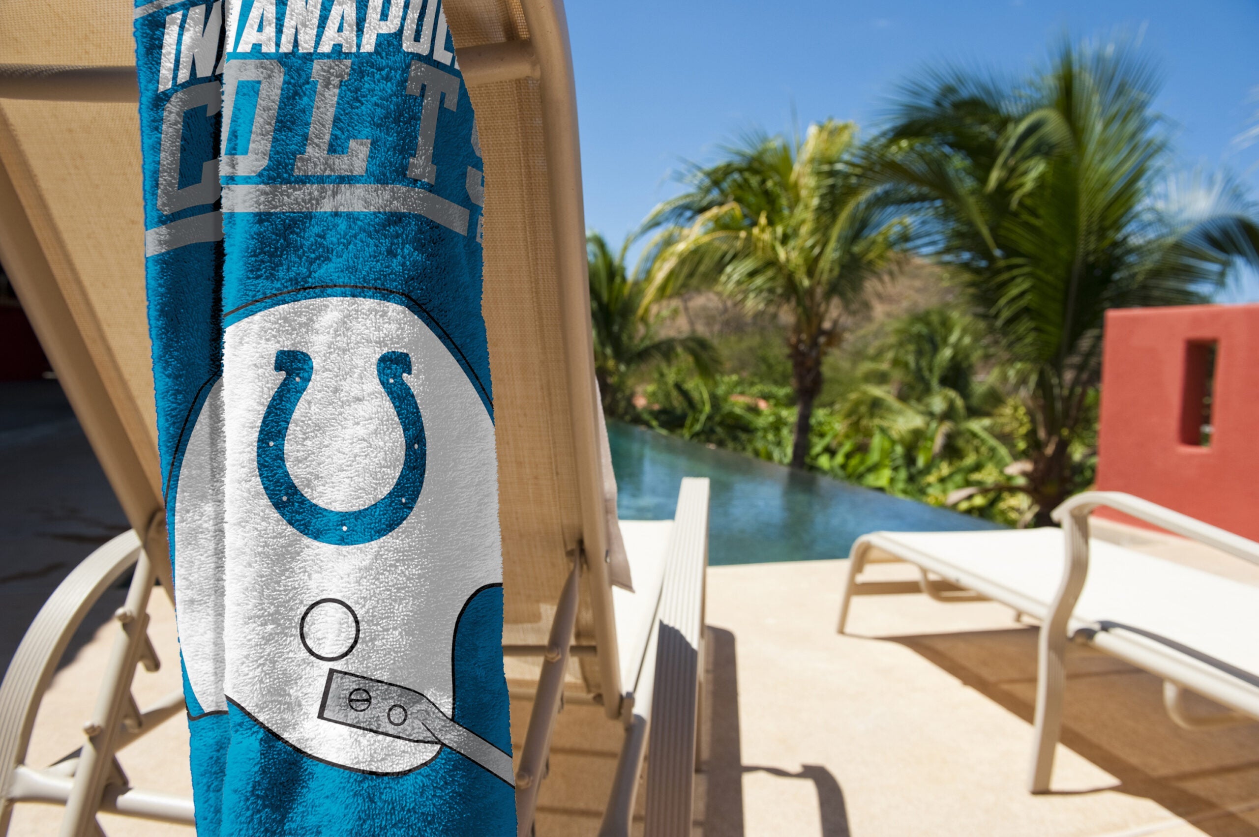 NFL Indianapolis Colts 40 Yard Dash Legacy Beach Towel 30x60 Inches