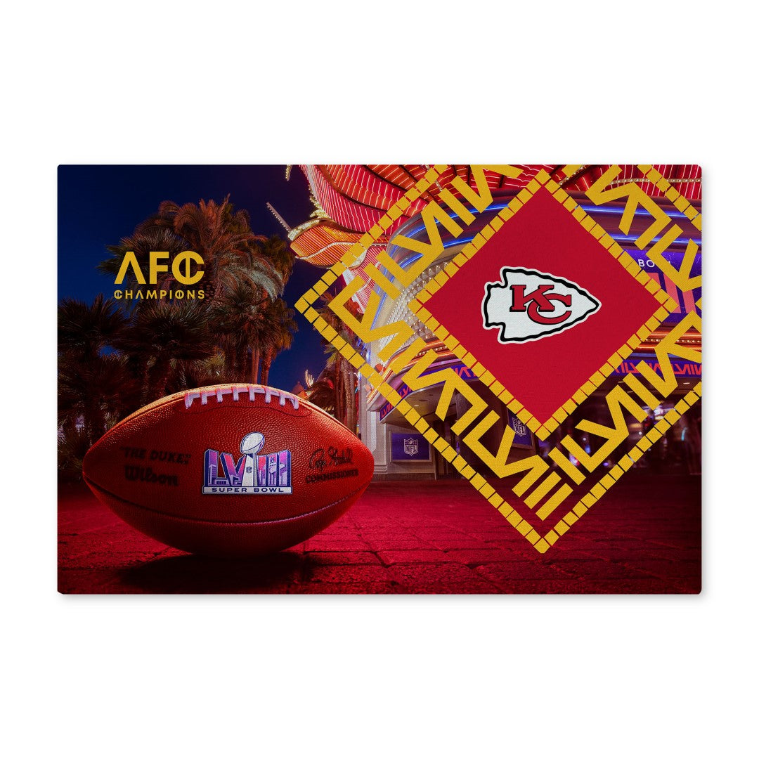 NFL Super Bowl 58 Kansas City Chiefs Arrival Participant Washable Rug 32 x 62 Inches