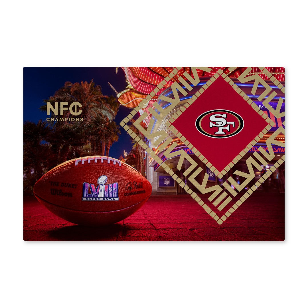 NFL Super Bowl 58 San Francisco 49ers Arrival Participant Washable Rug 32 x 62 Inches