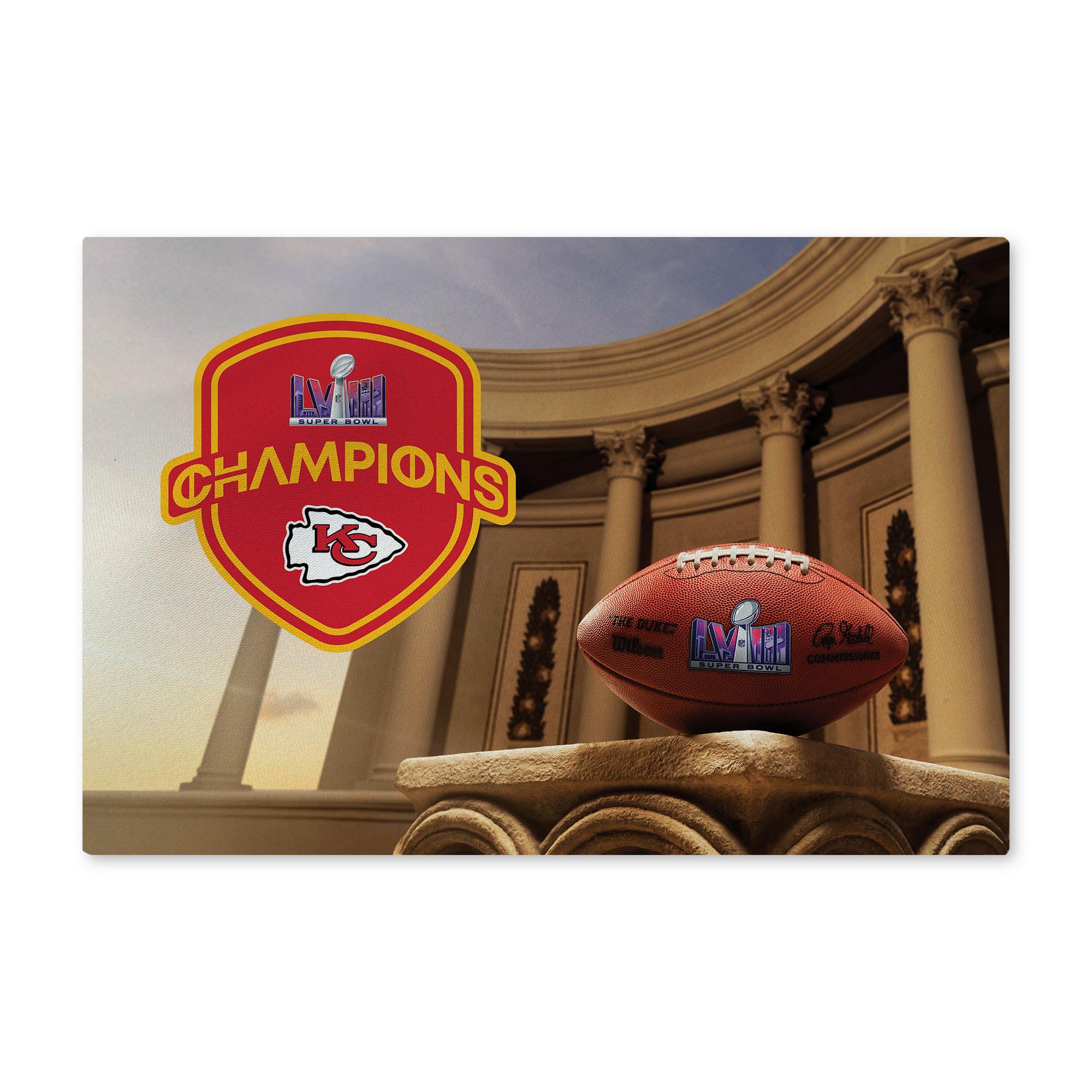 NFL Super Bowl 58 Kansas City Chiefs Elite Champs Washable Rug 32 x 62 Inches