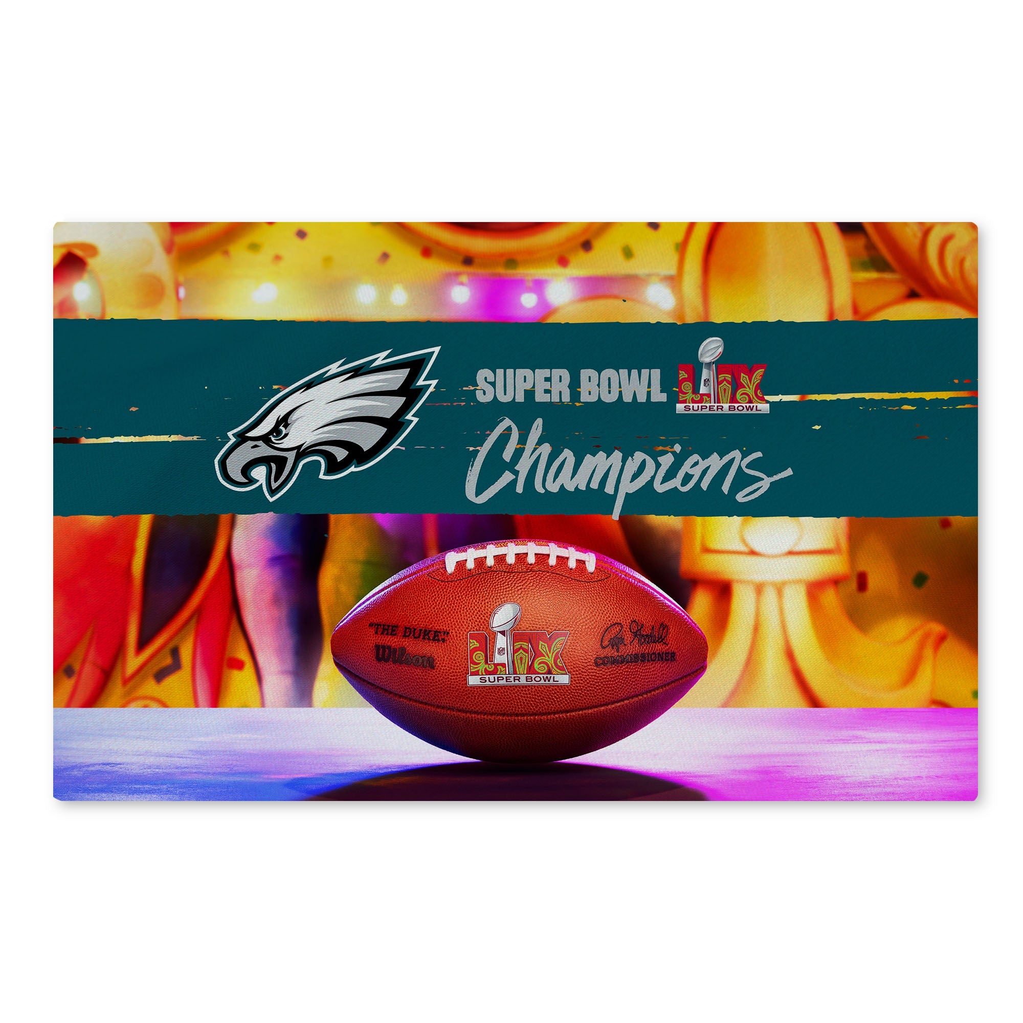 Philadelphia Eagles NFL 2025 Super Bowl LIX Parade Washable Rug 20X32 Inches