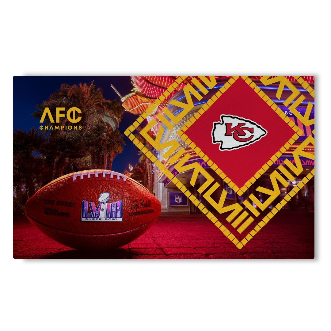 NFL Super Bowl 58 Kansas City Chiefs Arrival Participant Washable Rug 20 x 32 Inches