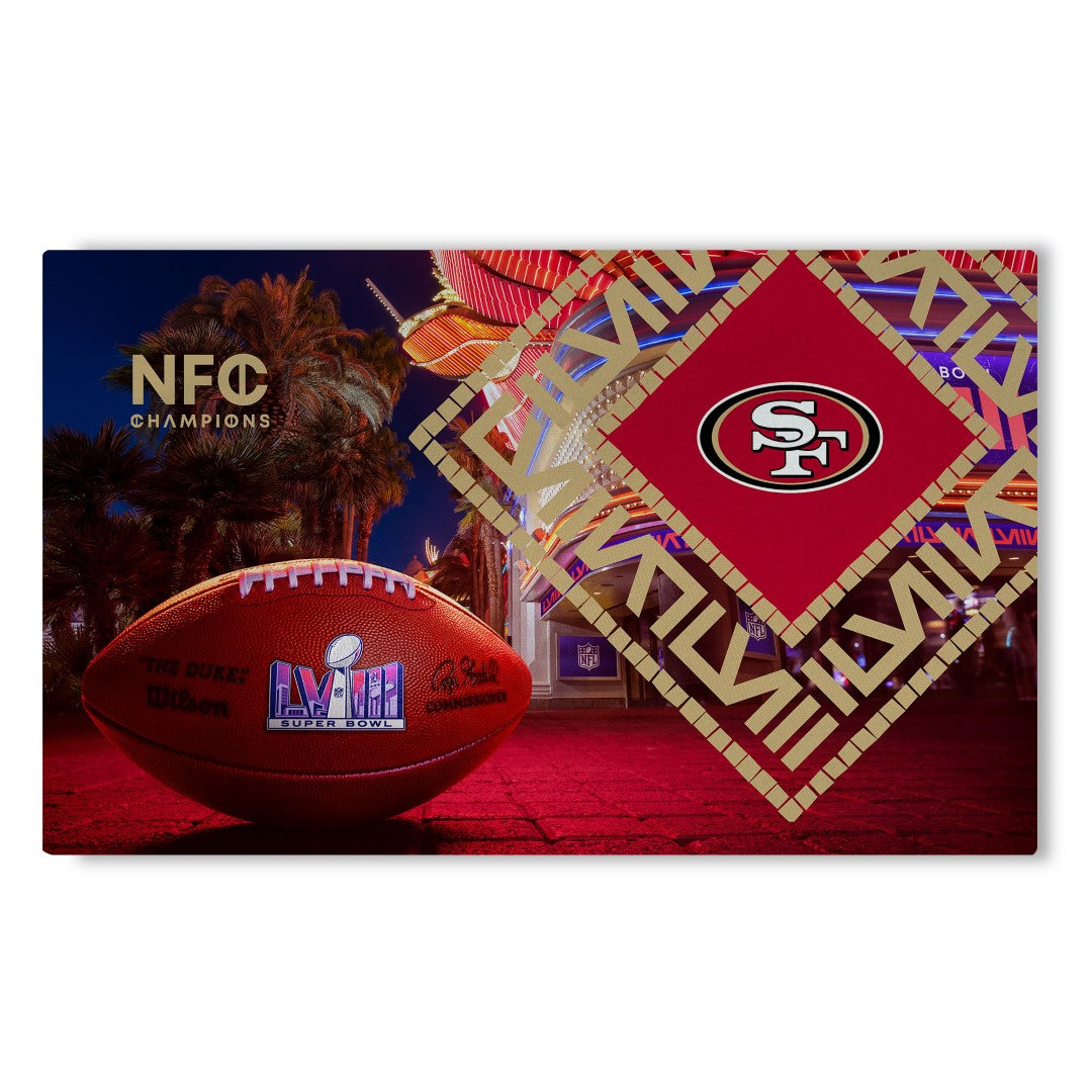 NFL Super Bowl 58 San Francisco 49ers Arrival Participant Washable Rug 20 x 32 Inches