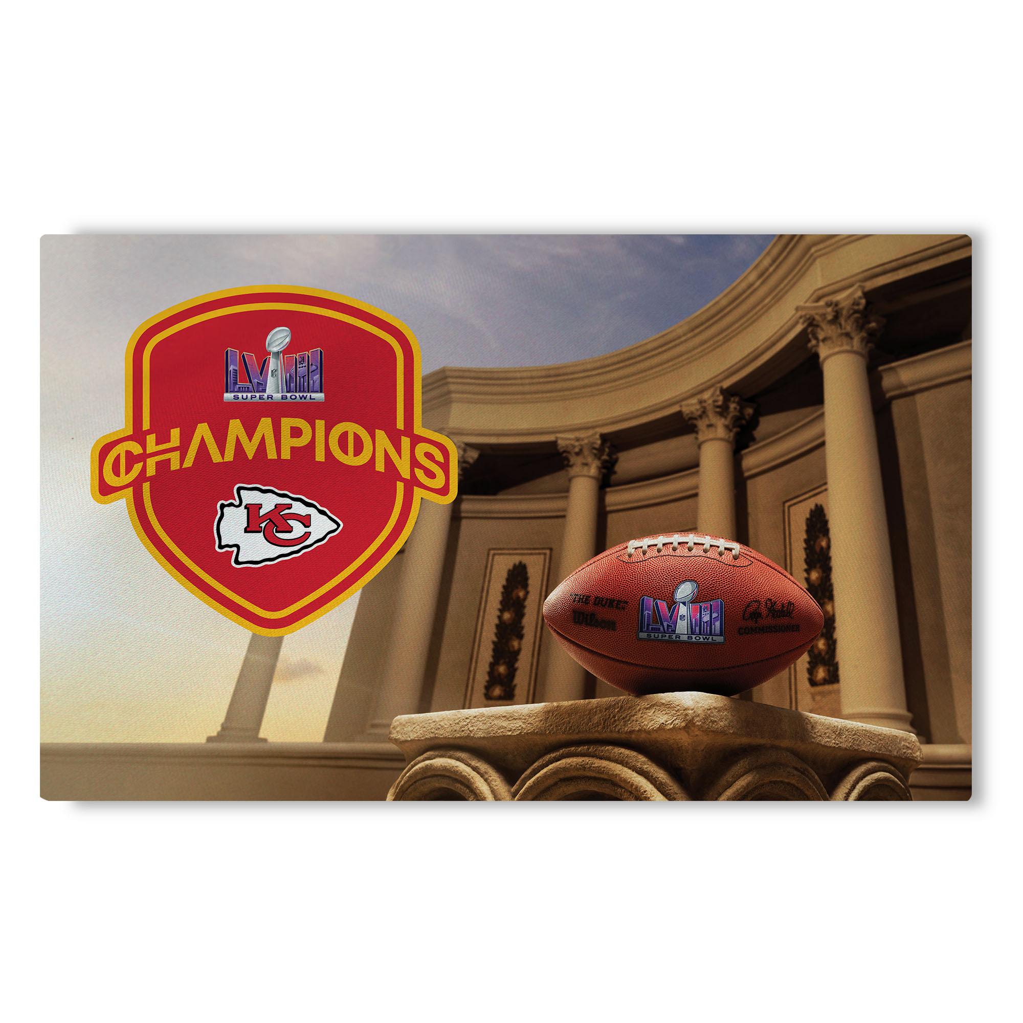 NFL Super Bowl 58 Kansas City Chiefs Elite Champs Washable Rug 20 x 32 Inches