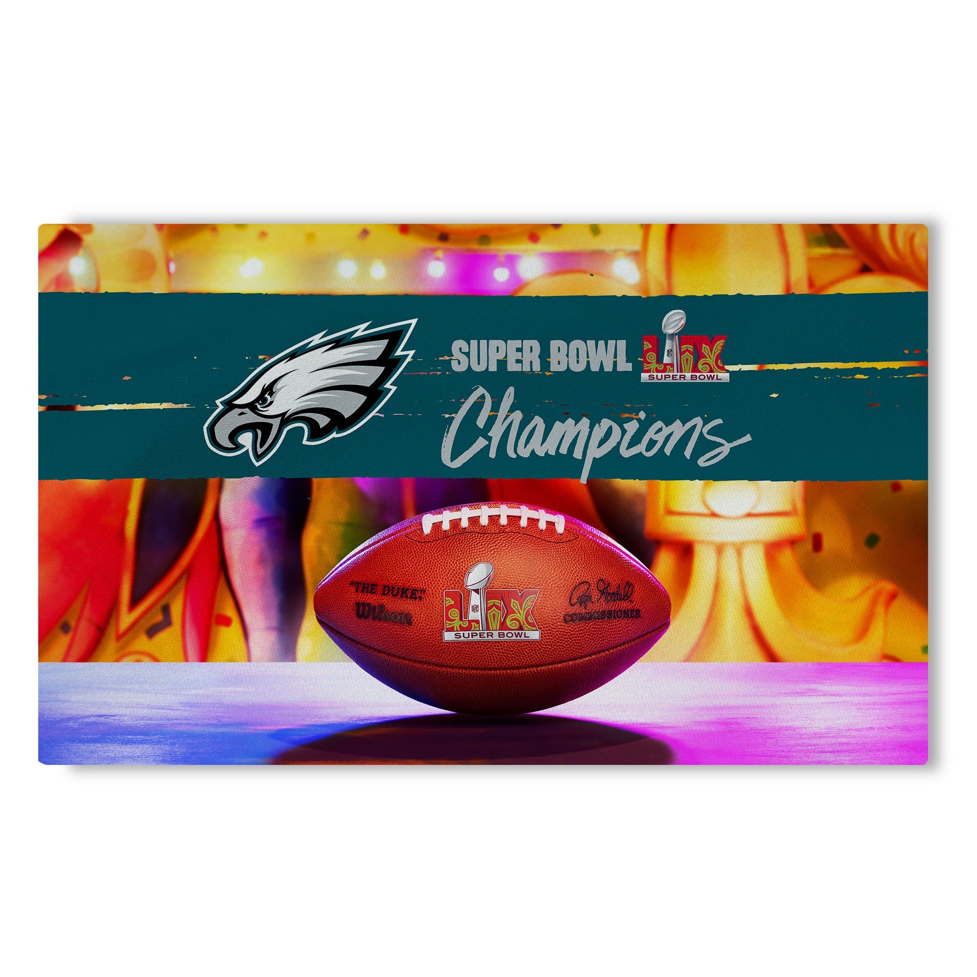 Philadelphia Eagles NFL 2025 Super Bowl LIX Parade Washable Rug 36X62 Inches