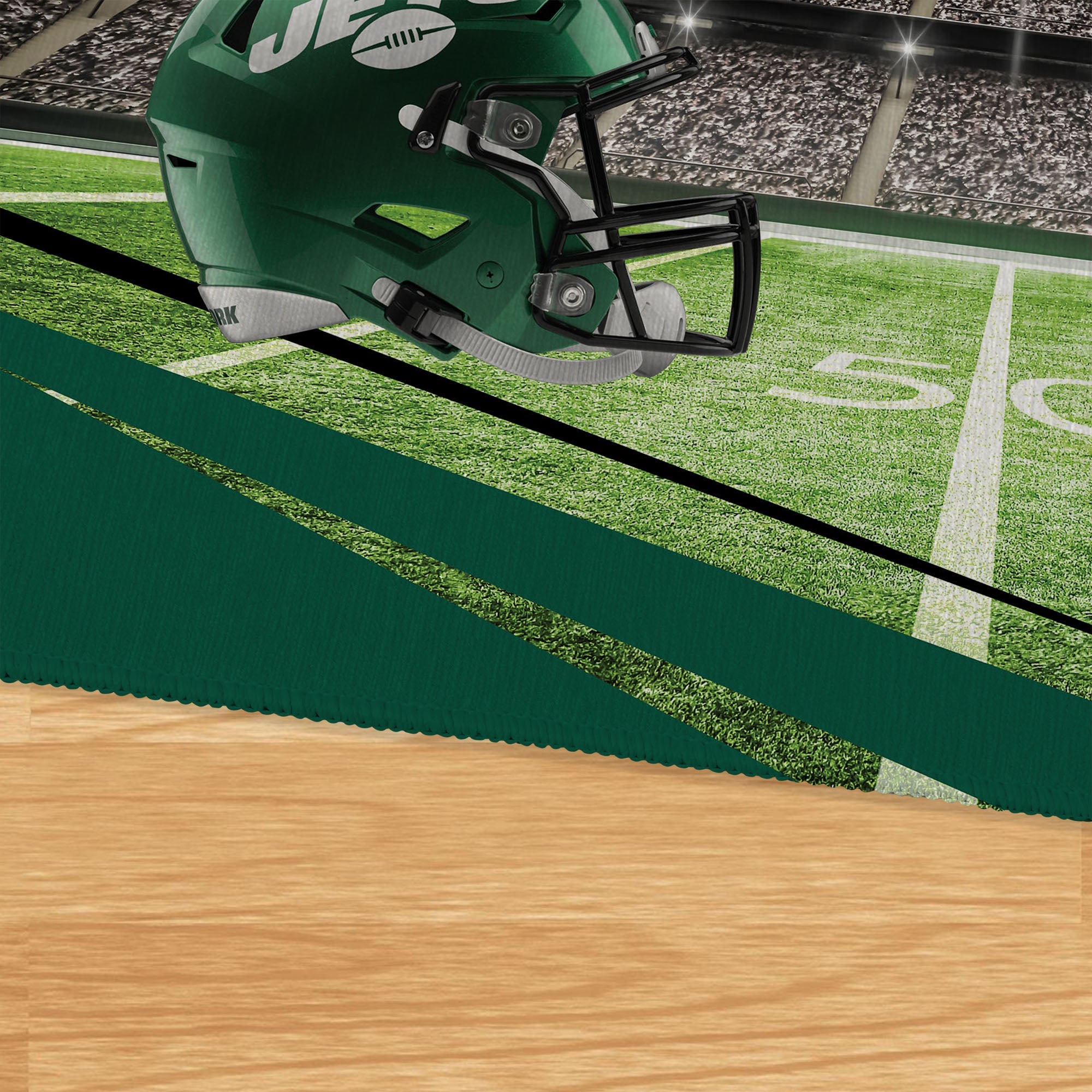 NFL New York Jets Scoreboard Personalized Washable Rug 62x84 Inches