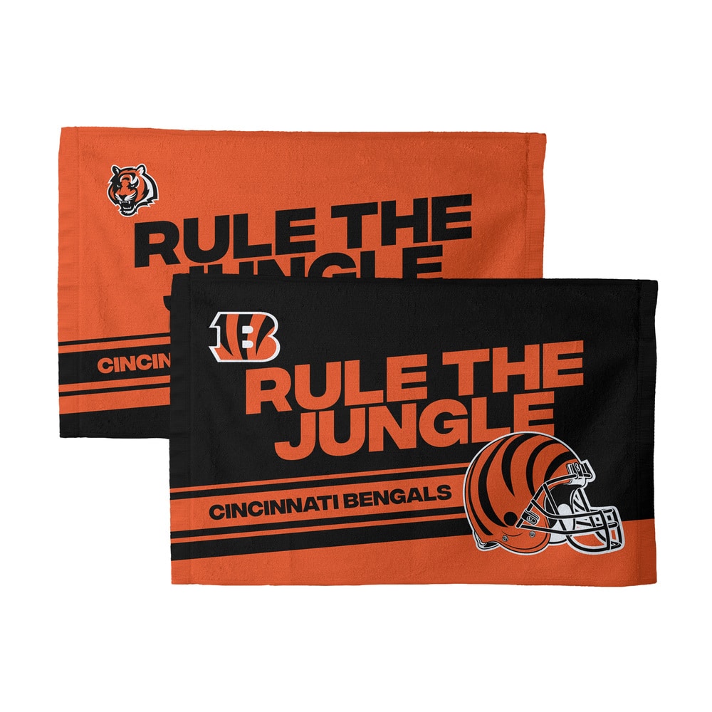 NFL Cincinnati Bengals Play Action Fan Towel 2 Pack 16 x 25 Inches