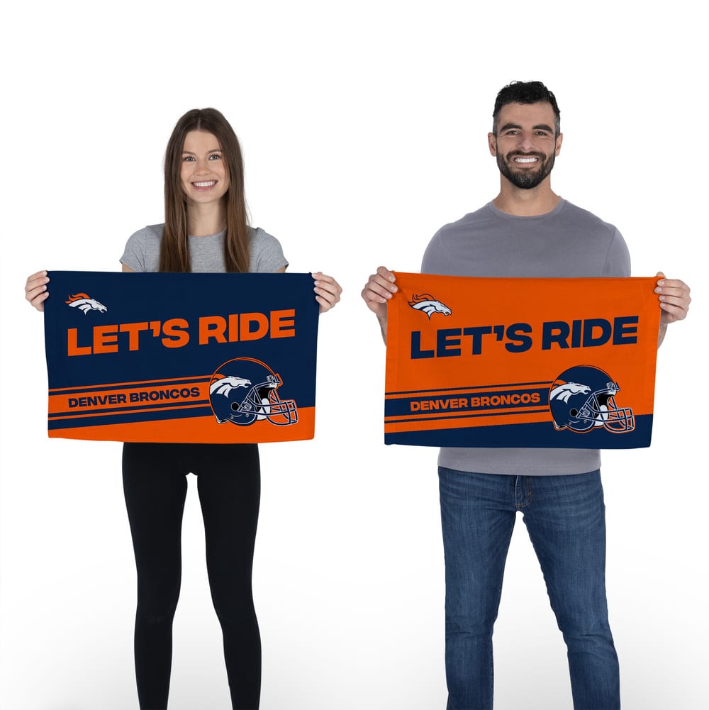 NFL Denver Broncos Play Action Fan Towel 2 Pack 16 x 25 Inches