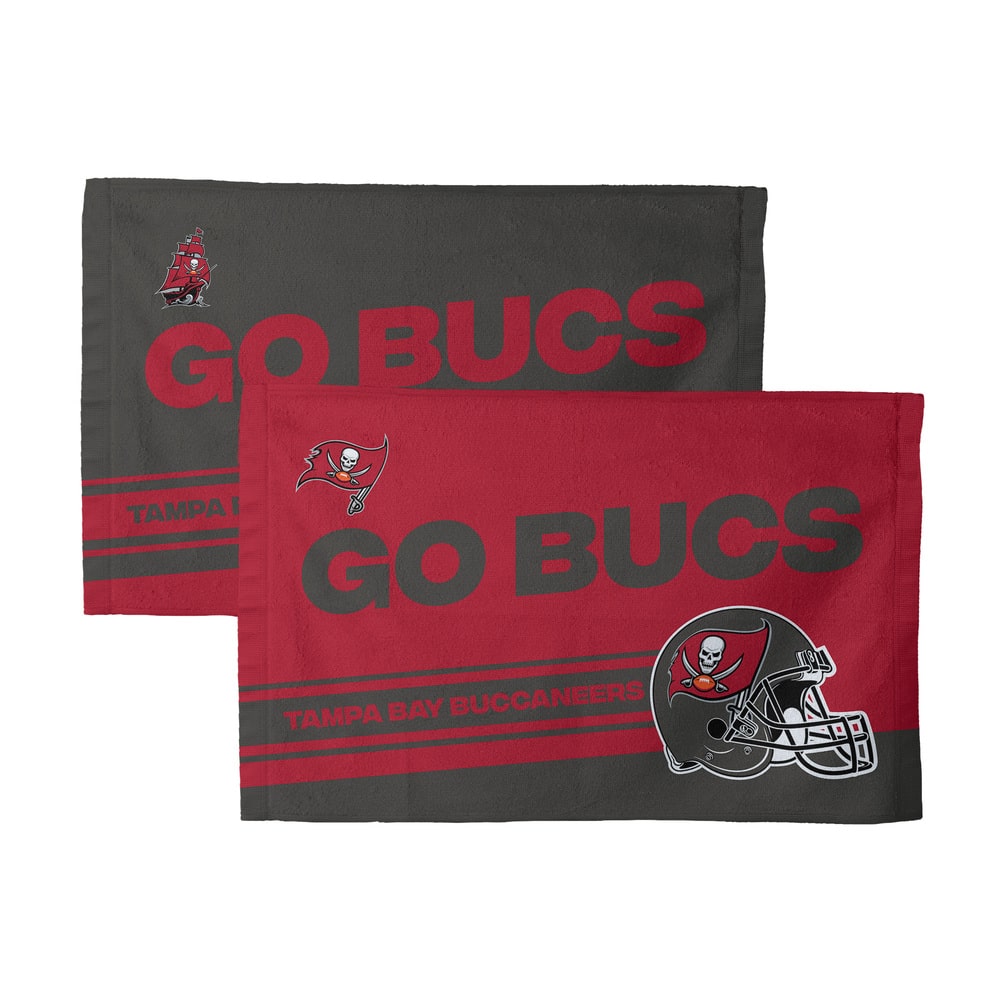 NFL Tampa Bay Buccaneers Play Action Fan Towel 2 Pack 16 x 25 Inches