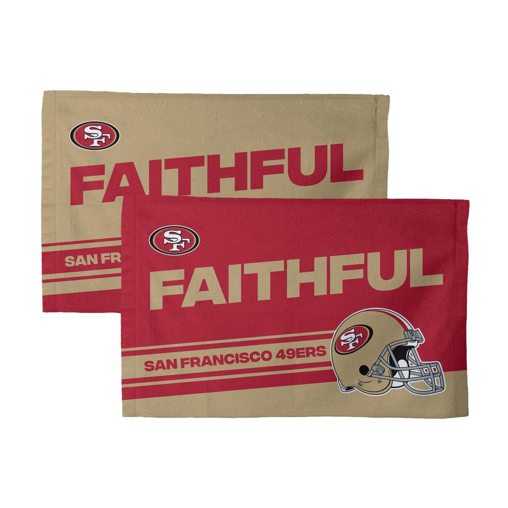 NFL San Francisco 49ers Play Action Fan Towel 2 Pack 16 x 25 Inches