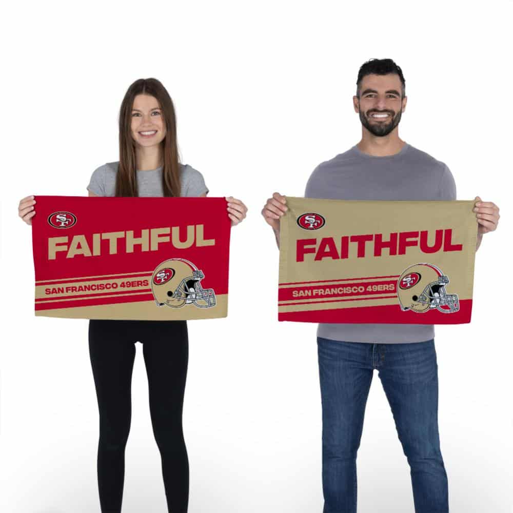 NFL San Francisco 49ers Play Action Fan Towel 2 Pack 16 x 25 Inches