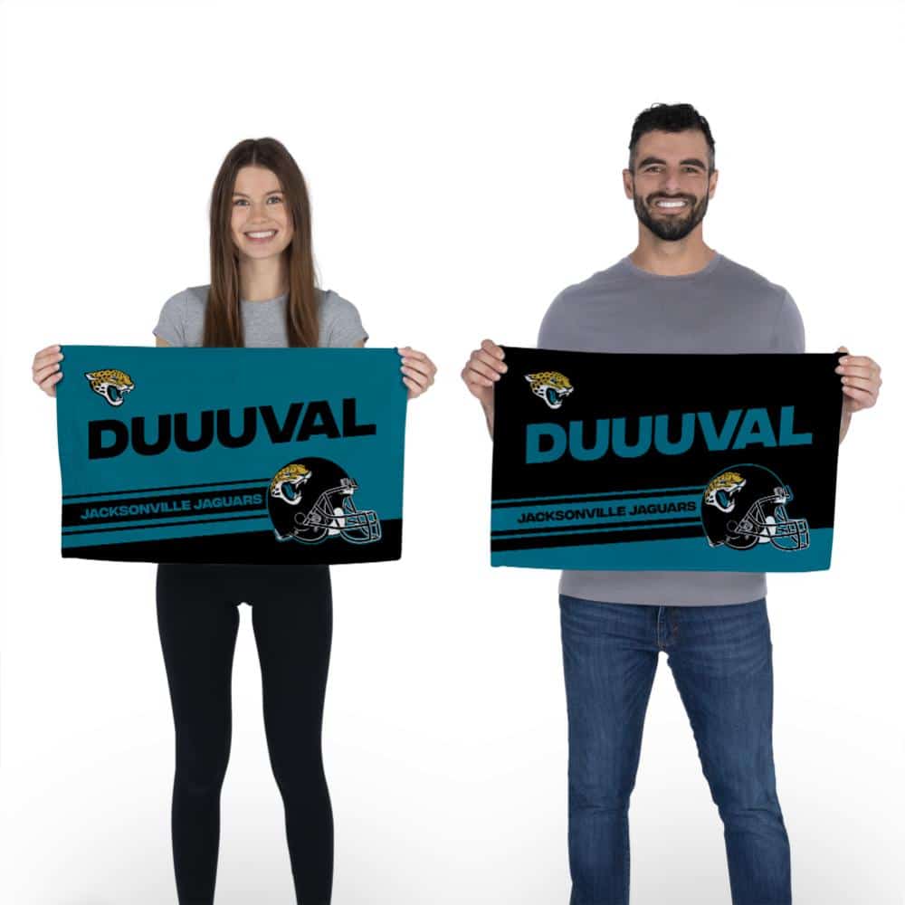 NFL Jacksonville Jaguars Play Action Fan Towel 2 Pack 16 x 25 Inches