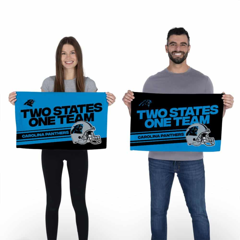 NFL Carolina Panthers Play Action Fan Towel 2 Pack 16 x 25 Inches