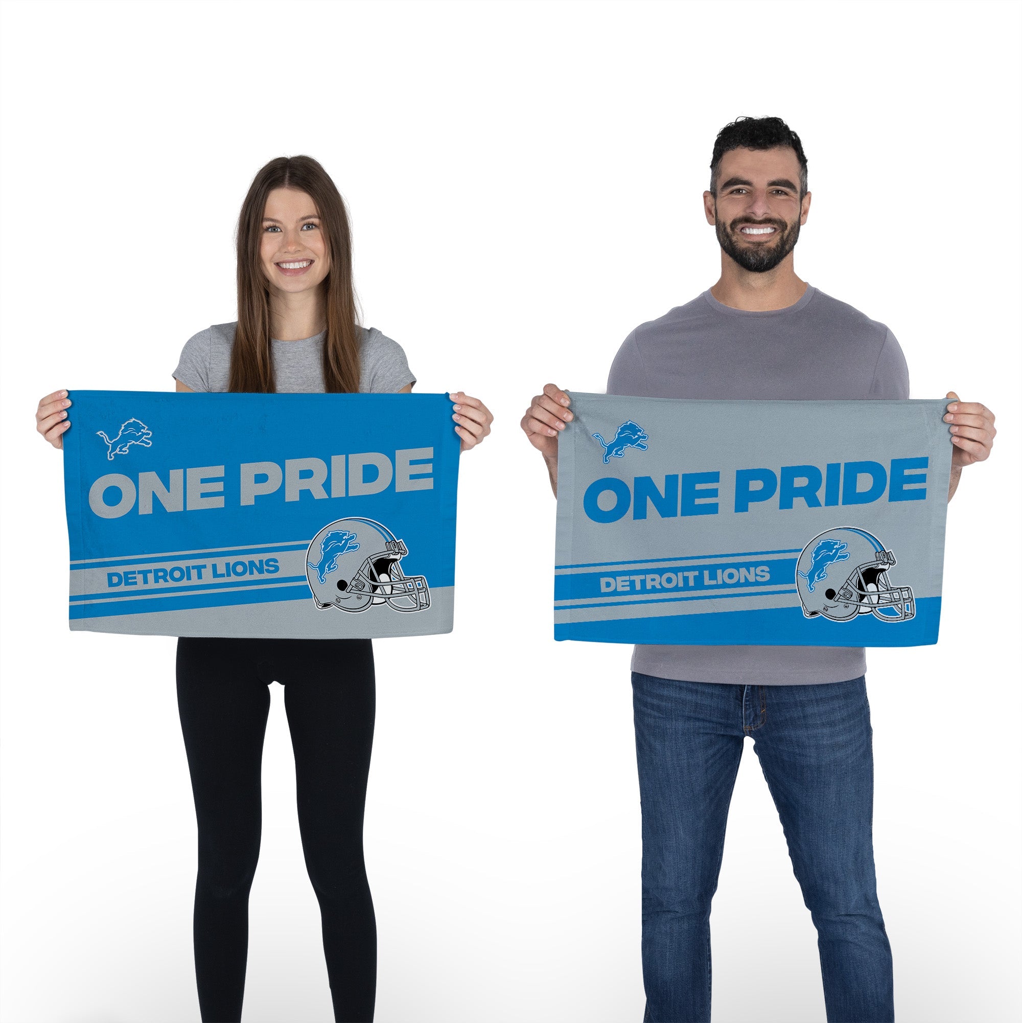 NFL Detroit Lions Play Action Fan Towel 2 Pack 16 x 25 Inches