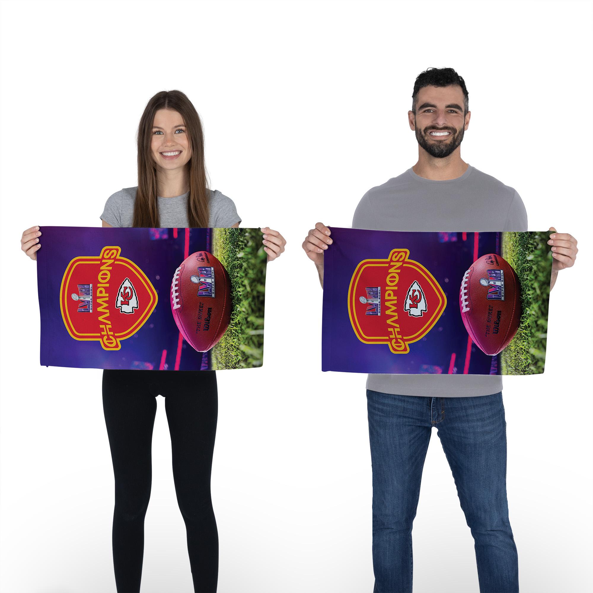 NFL Super Bowl 58 Kansas City Chiefs Elite Champs Fan Towel 2 Pack 16 x 25 Inches
