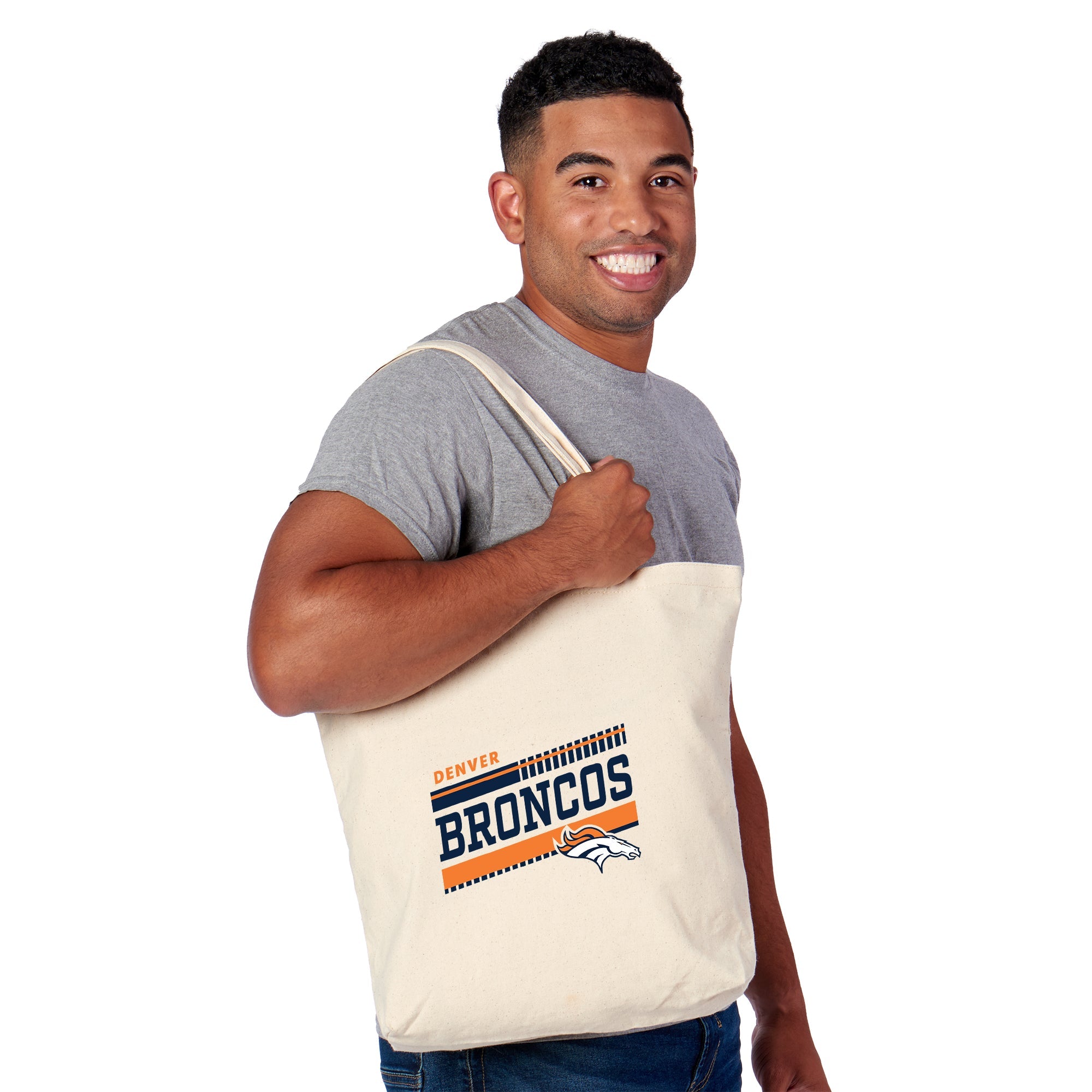 Denver Broncos NFL Tracks Tote Bag