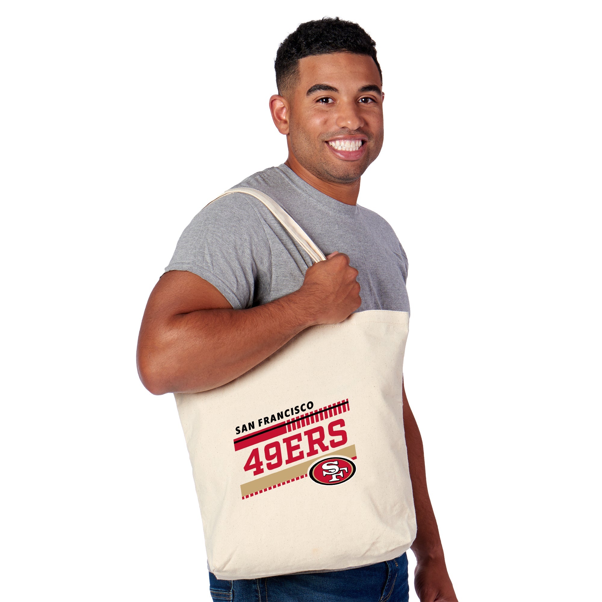 San Francisco 49ers NFL Tracks Tote Bag