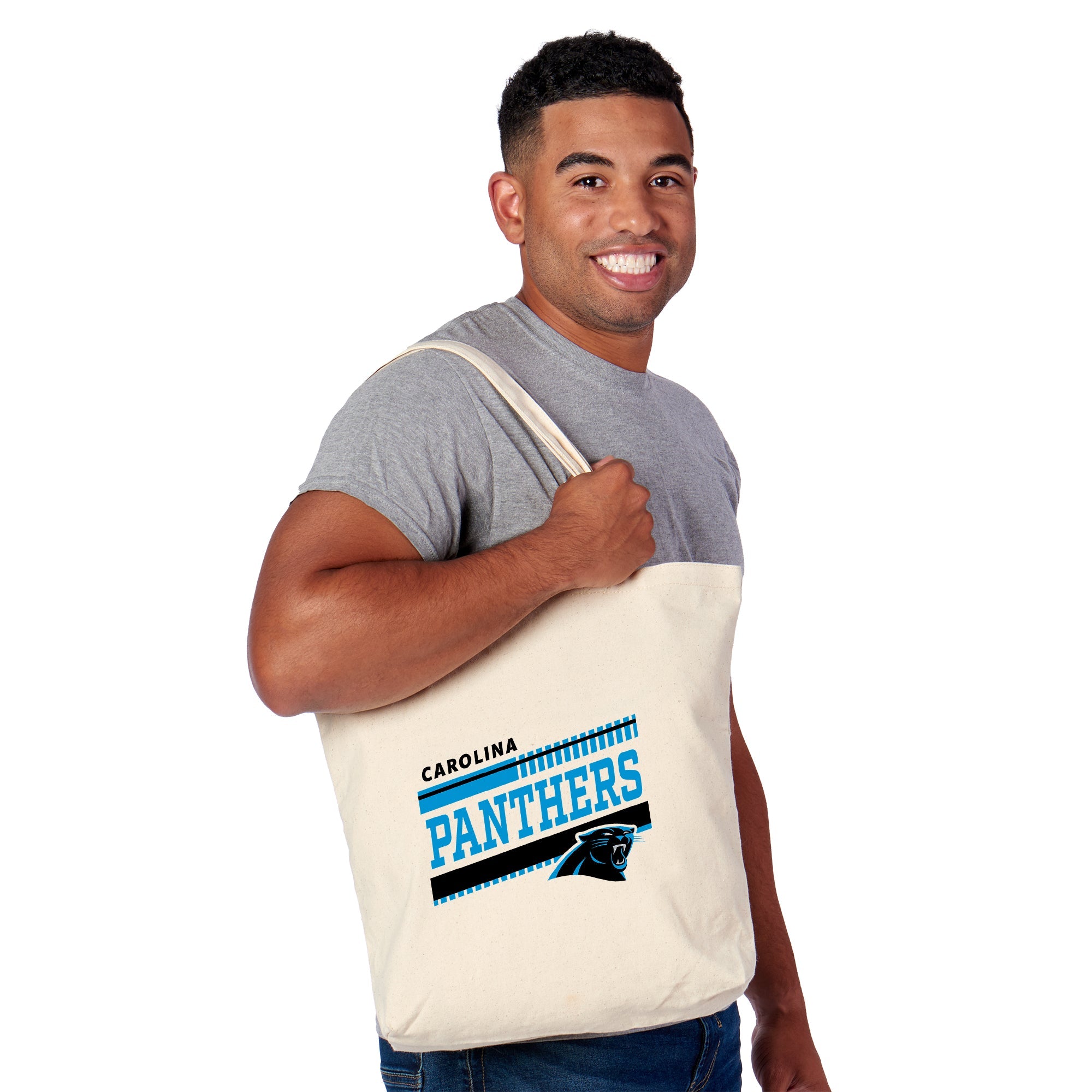 Carolina Panthers NFL Tracks Tote Bag