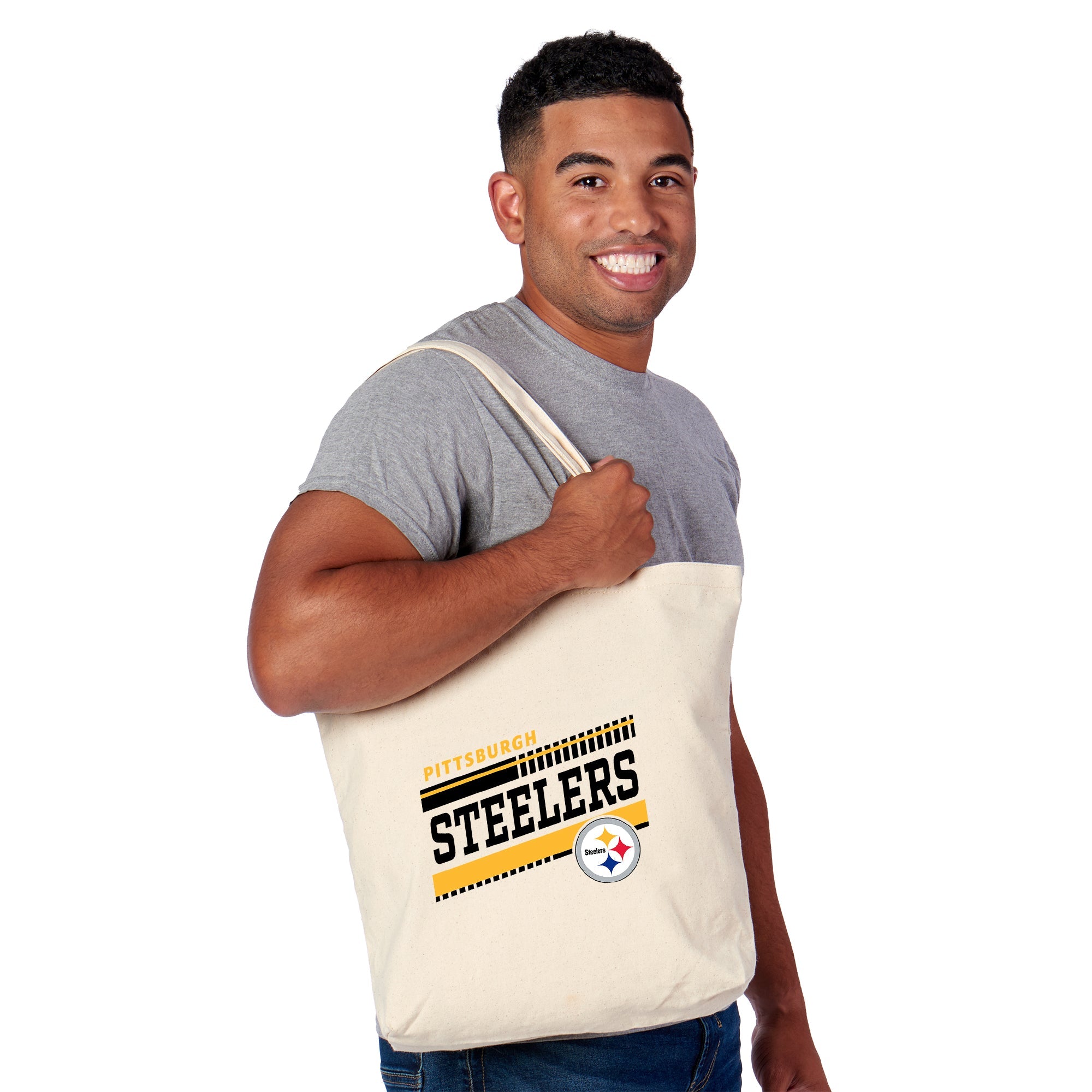 Pittsburgh Steelers NFL Tracks Tote Bag