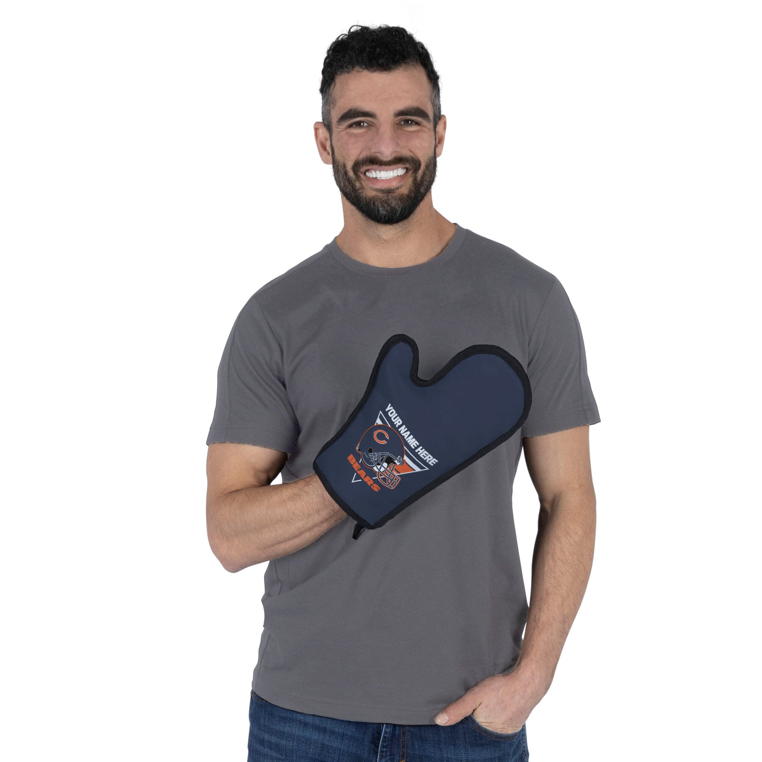 NFL Chicago Bears Personalized BBQ Mitt 8 x 12 Inches