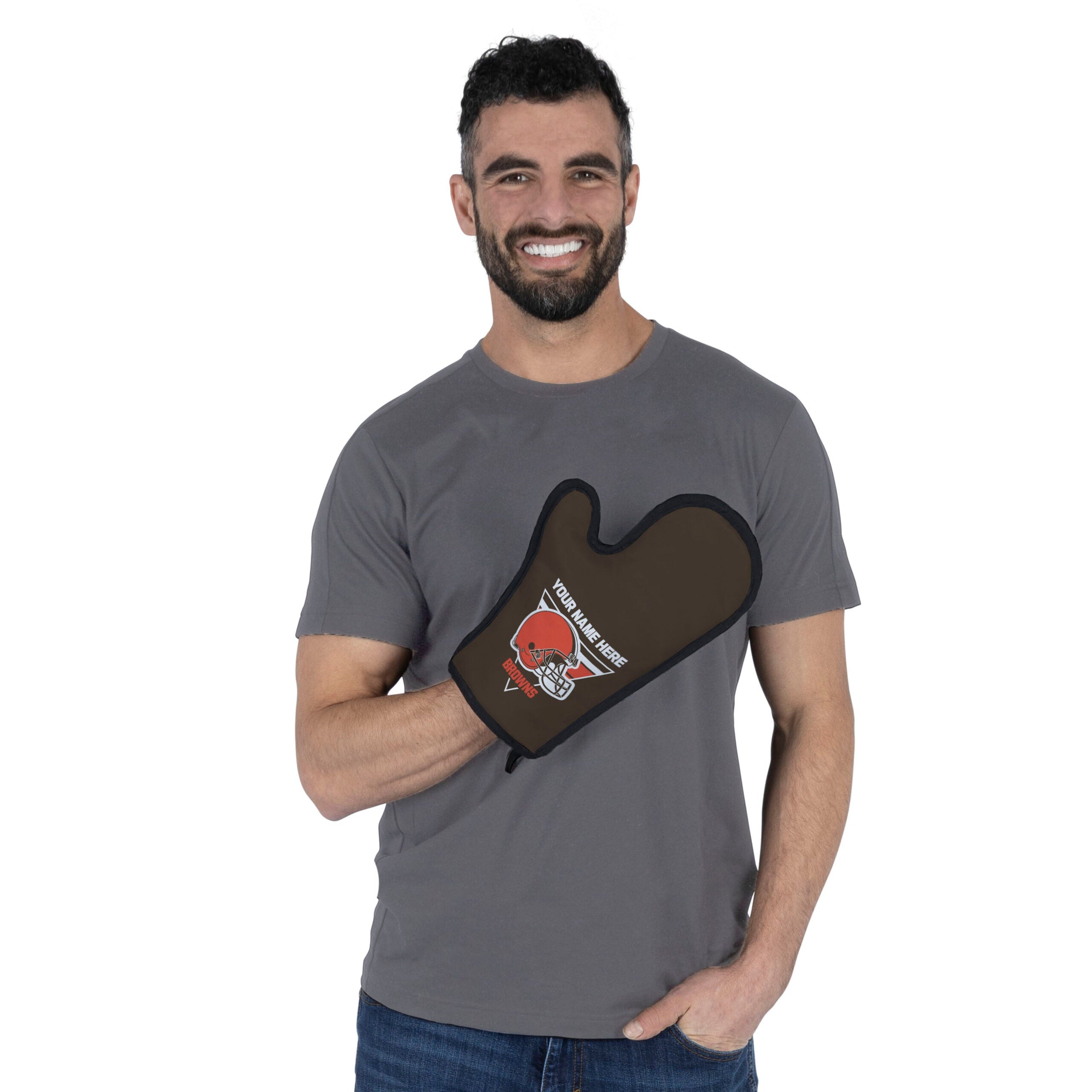 NFL Cleveland Browns Personalized BBQ Mitt 8 x 12 Inches