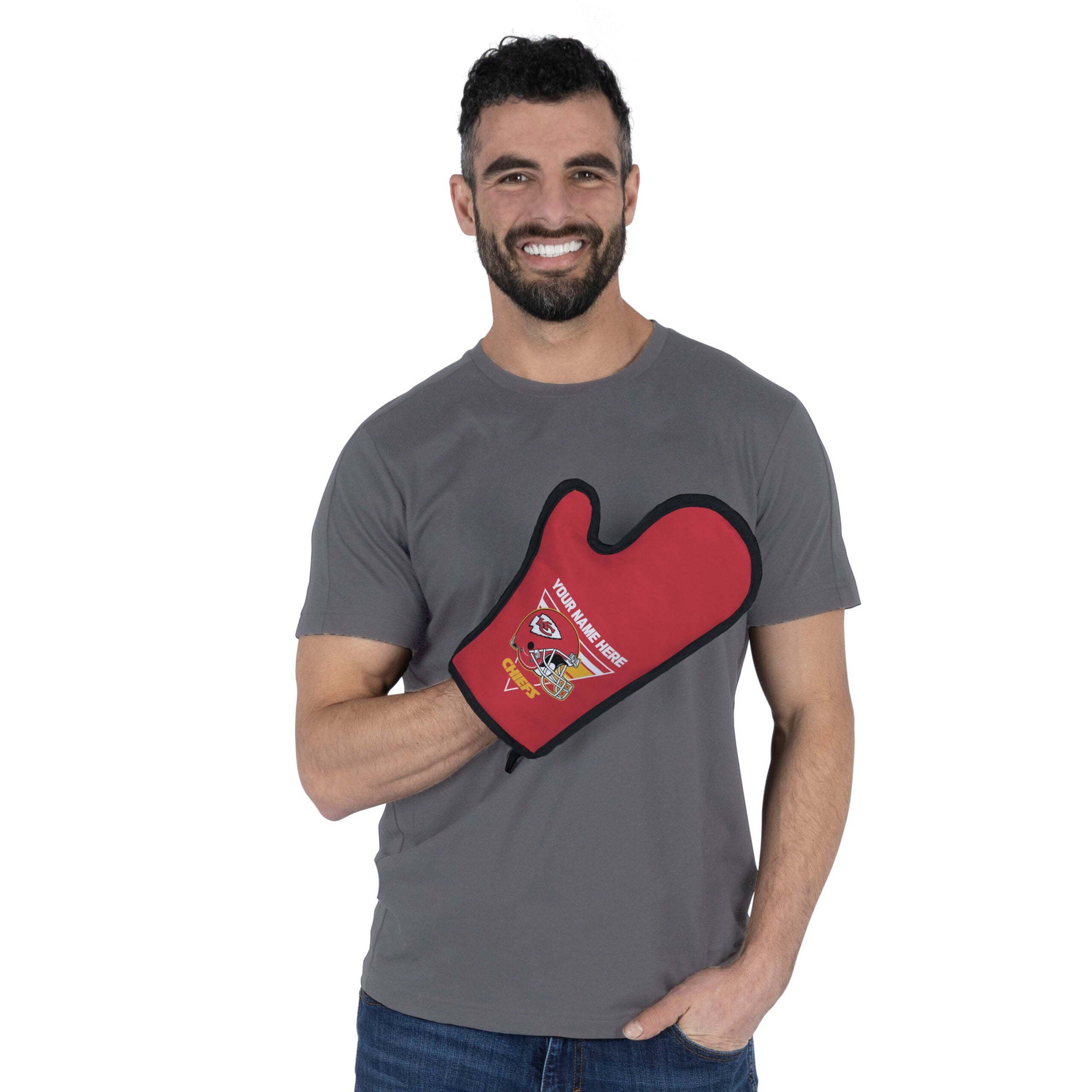 NFL Kansas City Chiefs Personalized BBQ Mitt 8 x 12 Inches