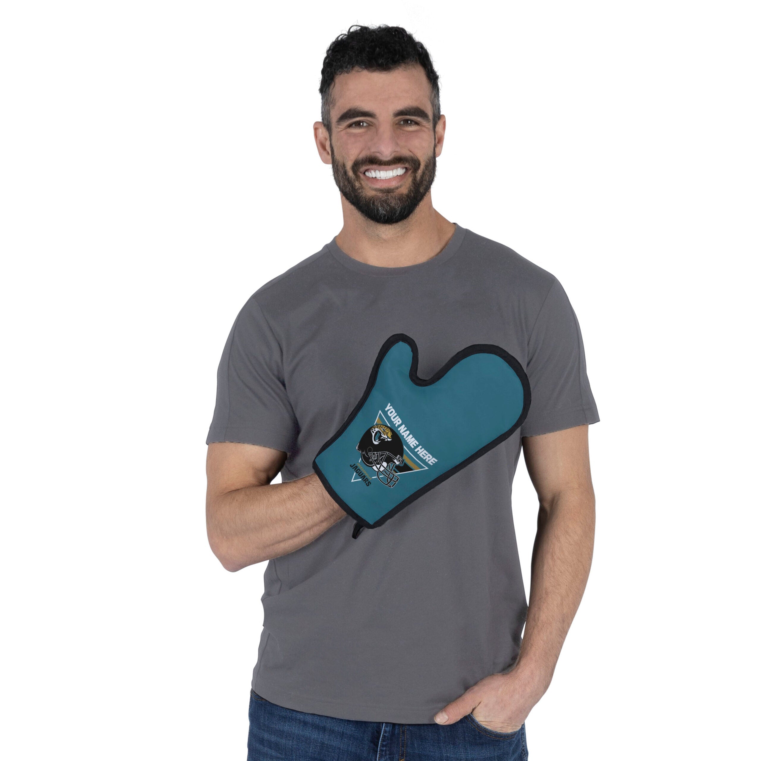 NFL Jacksonville Jaguars Personalized BBQ Mitt 8 x 12 Inches