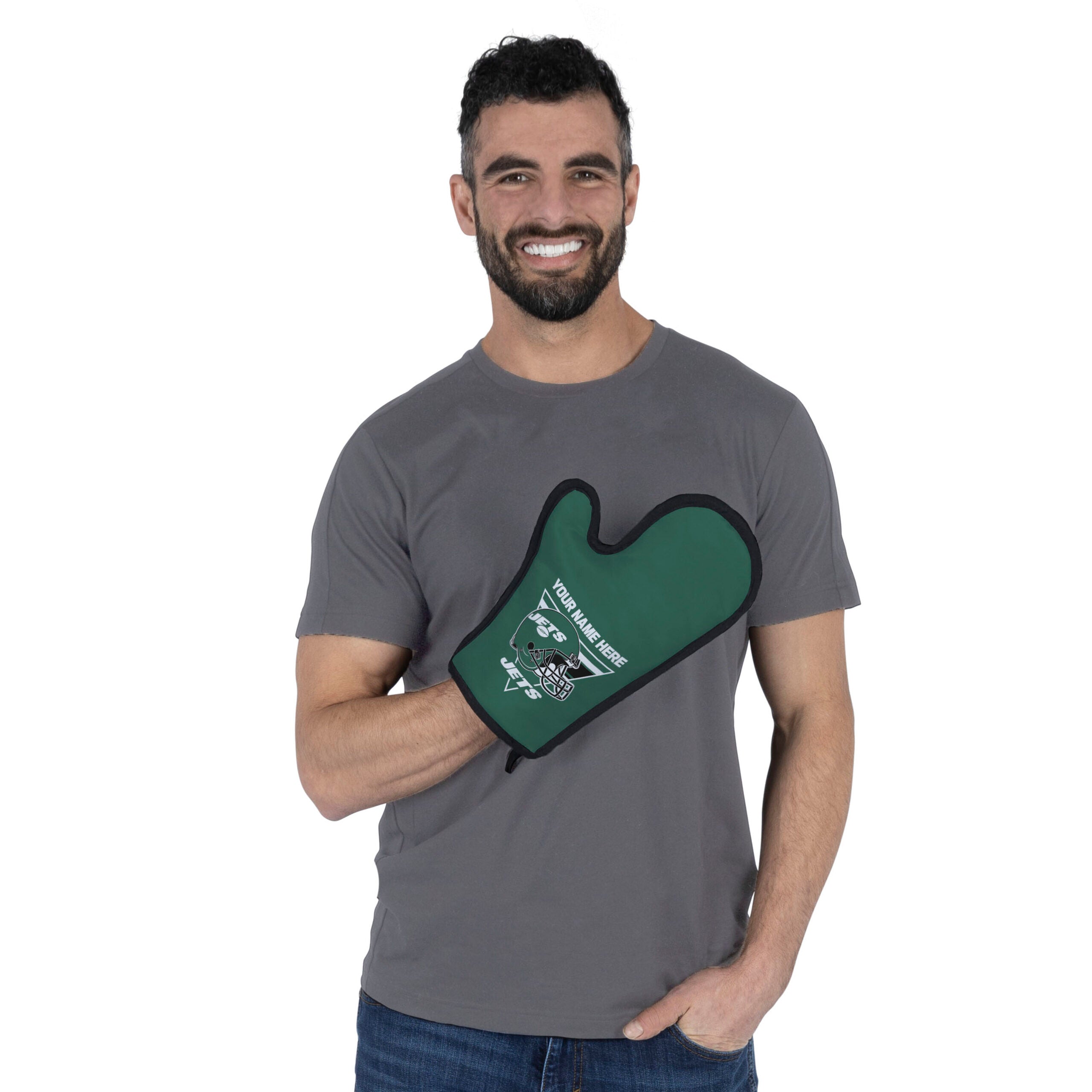 NFL New York Jets Personalized BBQ Mitt 8 x 12 Inches