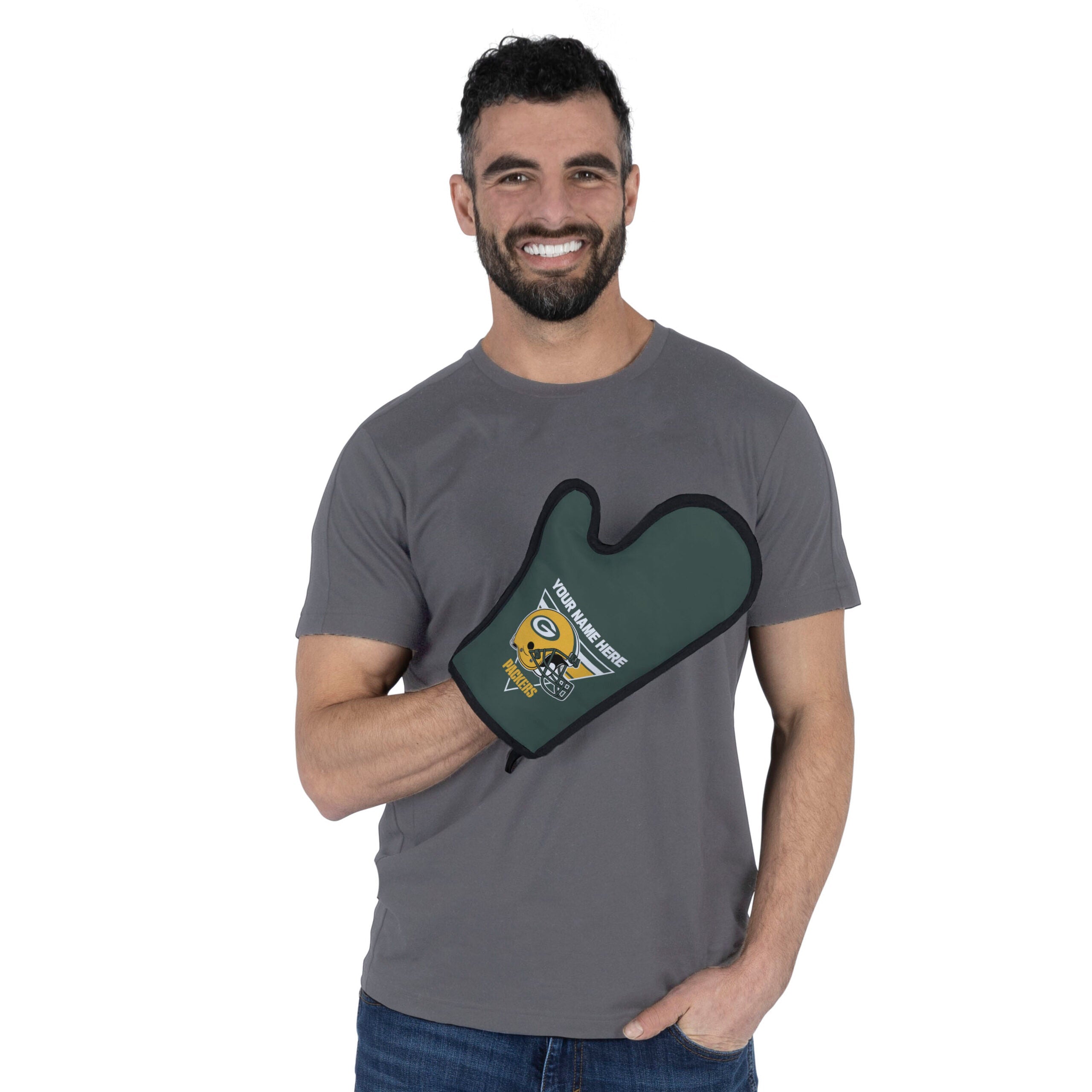 NFL Green Bay Packers Personalized BBQ Mitt 8 x 12 Inches