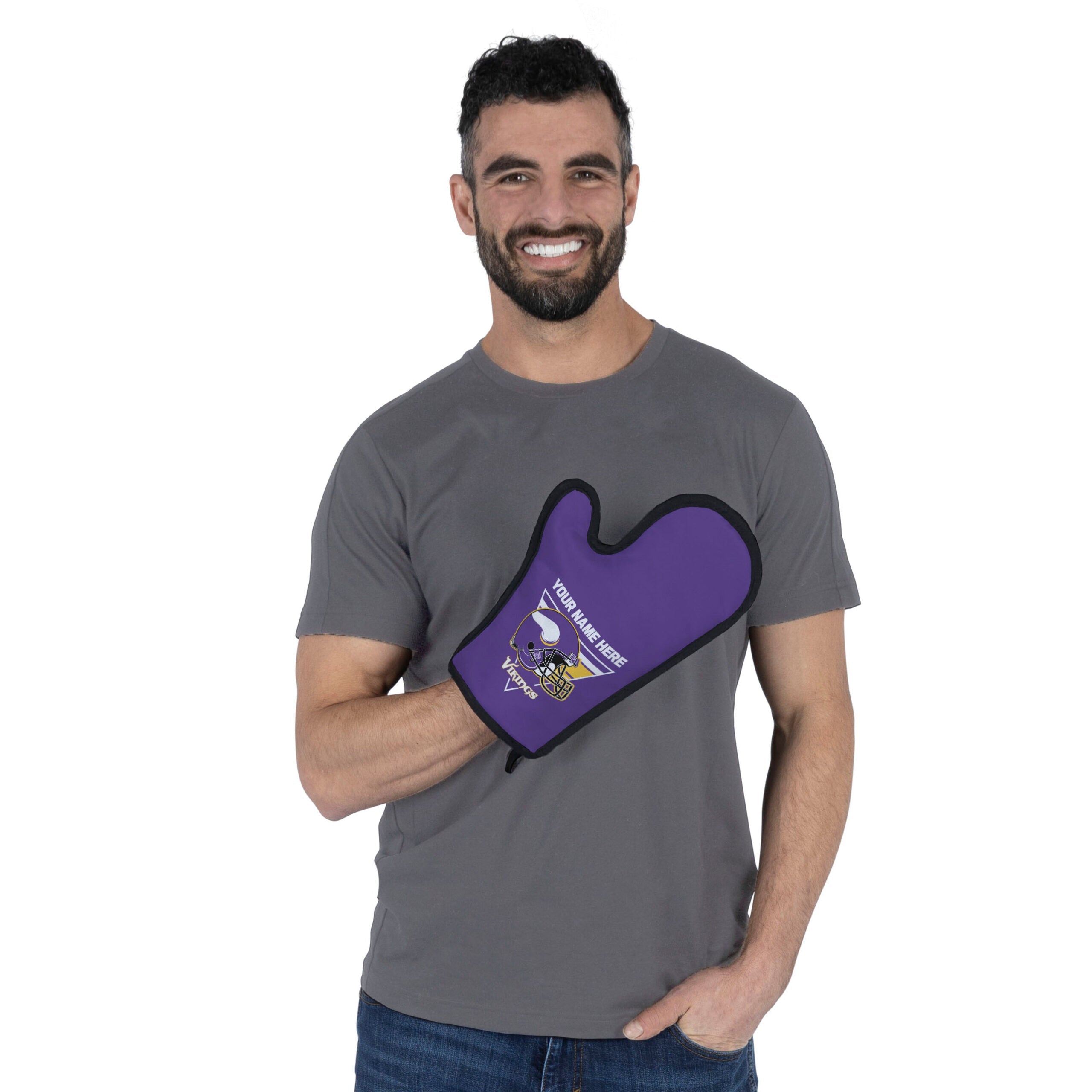 NFL Minnesota Vikings Personalized BBQ Mitt 8 x 12 Inches