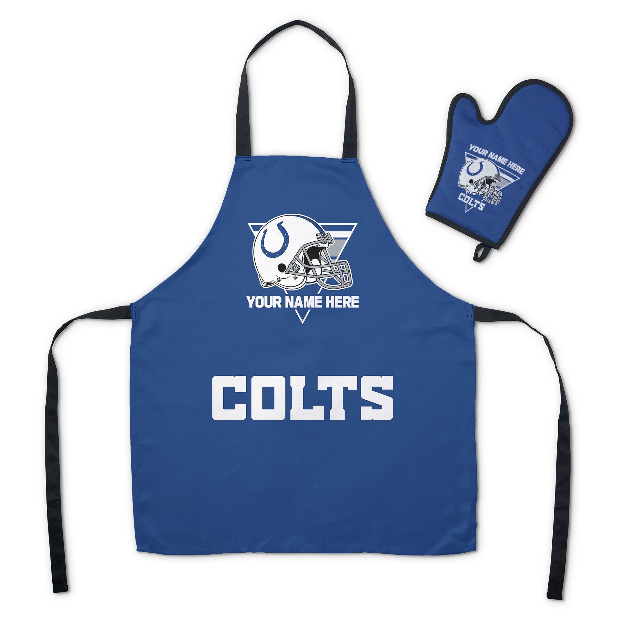 NFL Indianapolis Colts Personalized Apron BBQ Mitt Set