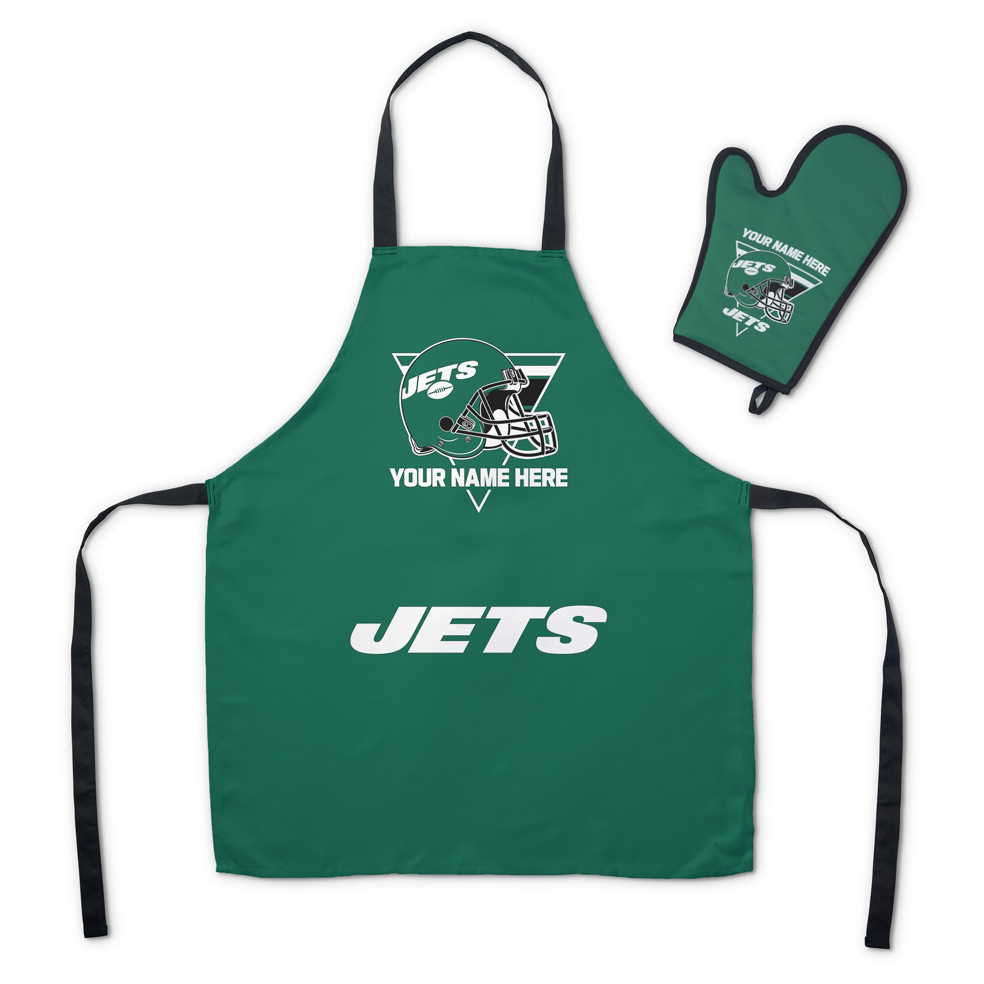 NFL New York Jets Personalized Apron BBQ Mitt Set