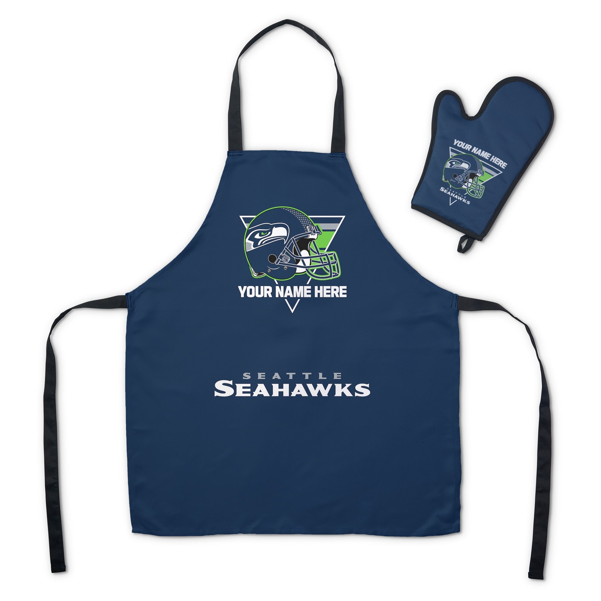 NFL Seattle Seahawks Personalized Apron BBQ Mitt Set