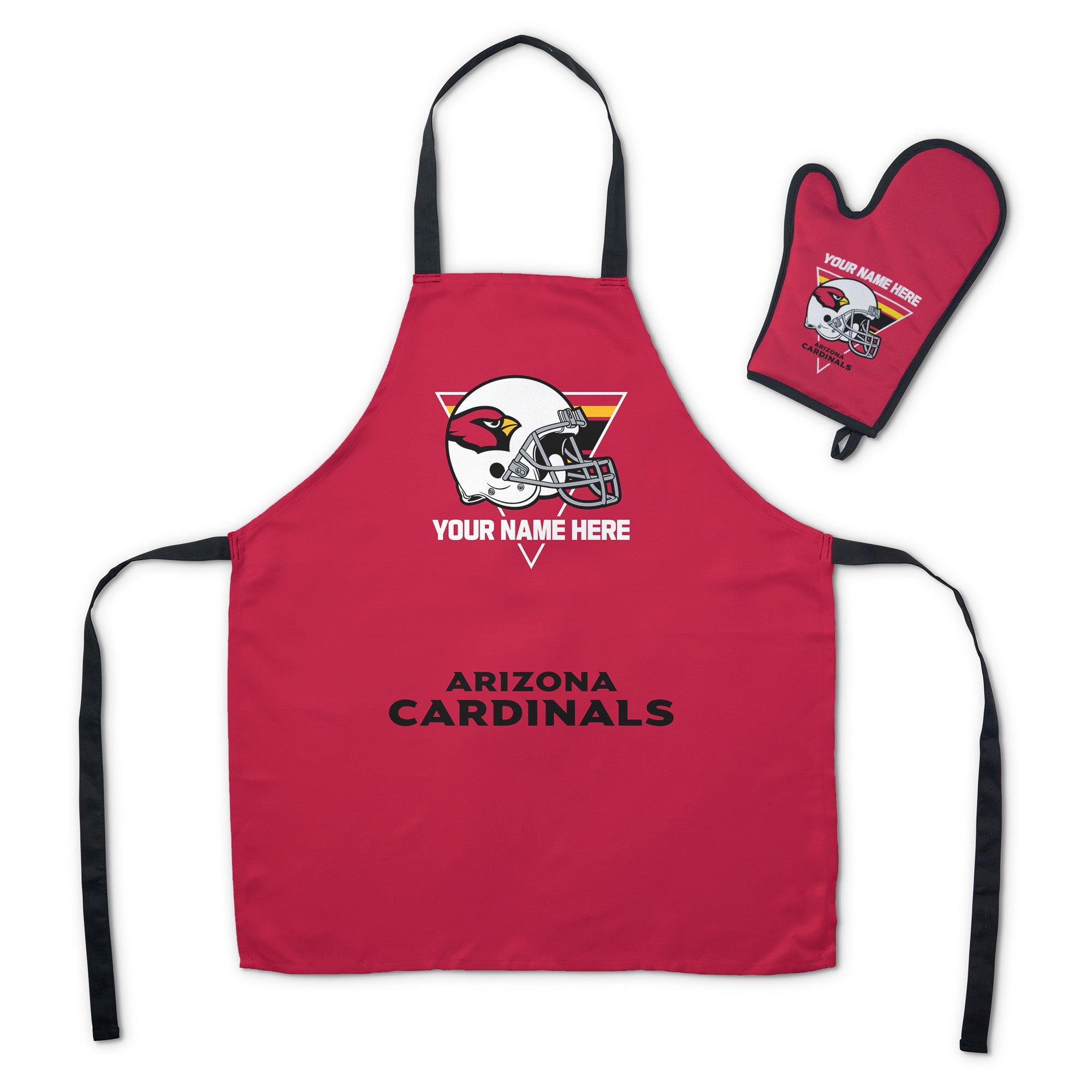 NFL Arizona Cardinals Personalized Apron BBQ Mitt Set