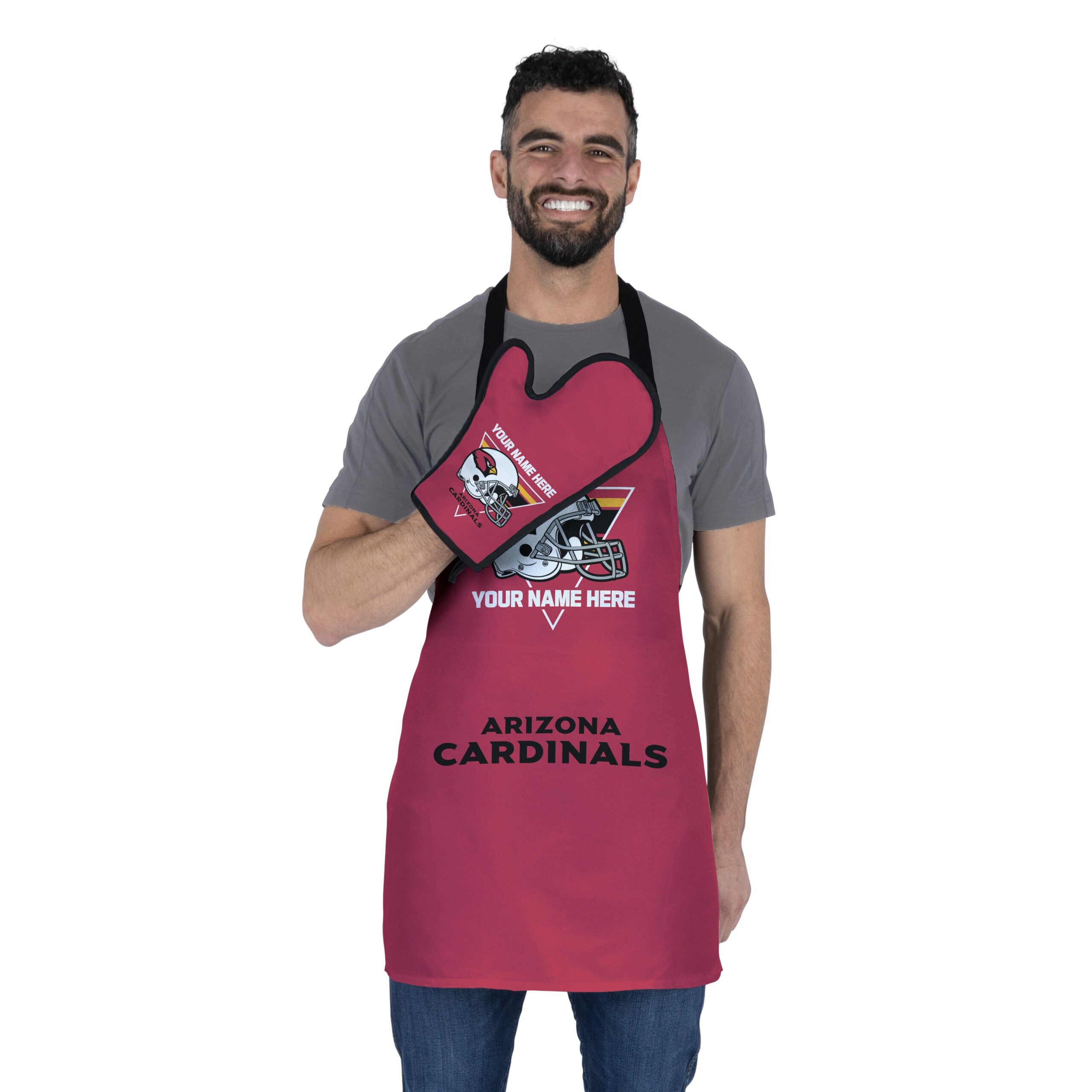 NFL Arizona Cardinals Personalized Apron BBQ Mitt Set