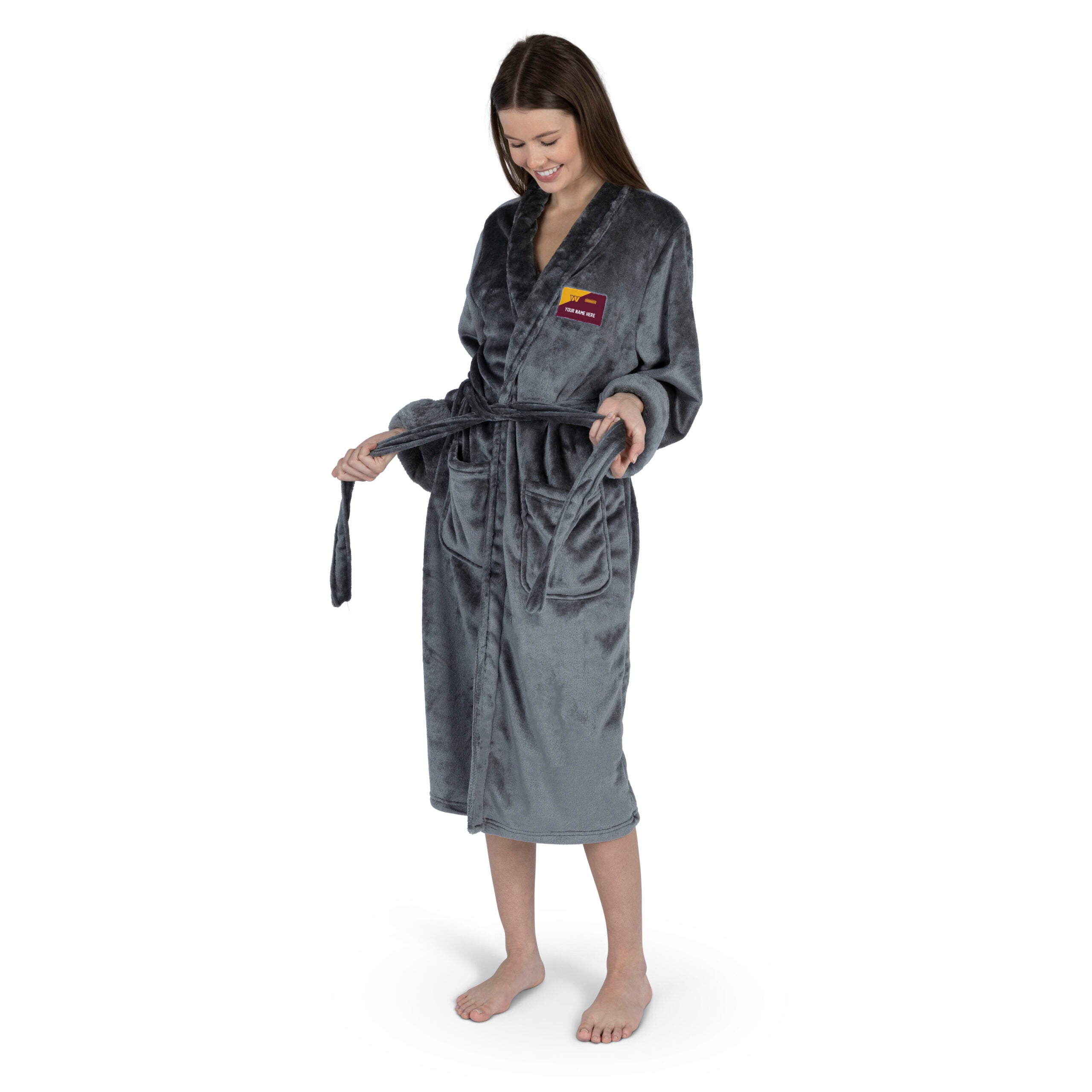 NFL Washington Commanders Snipe S/M Personalized Silk Touch Robe 23x41 Inches