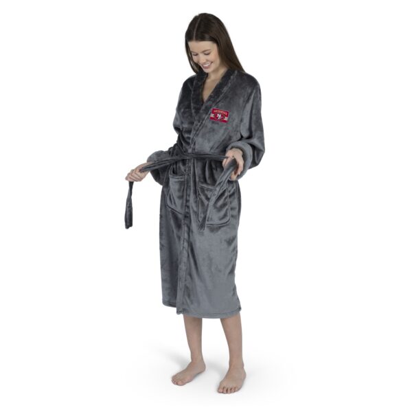 San Francisco 49ers NFL Rollout Charcoal S/M Silk Touch Robe