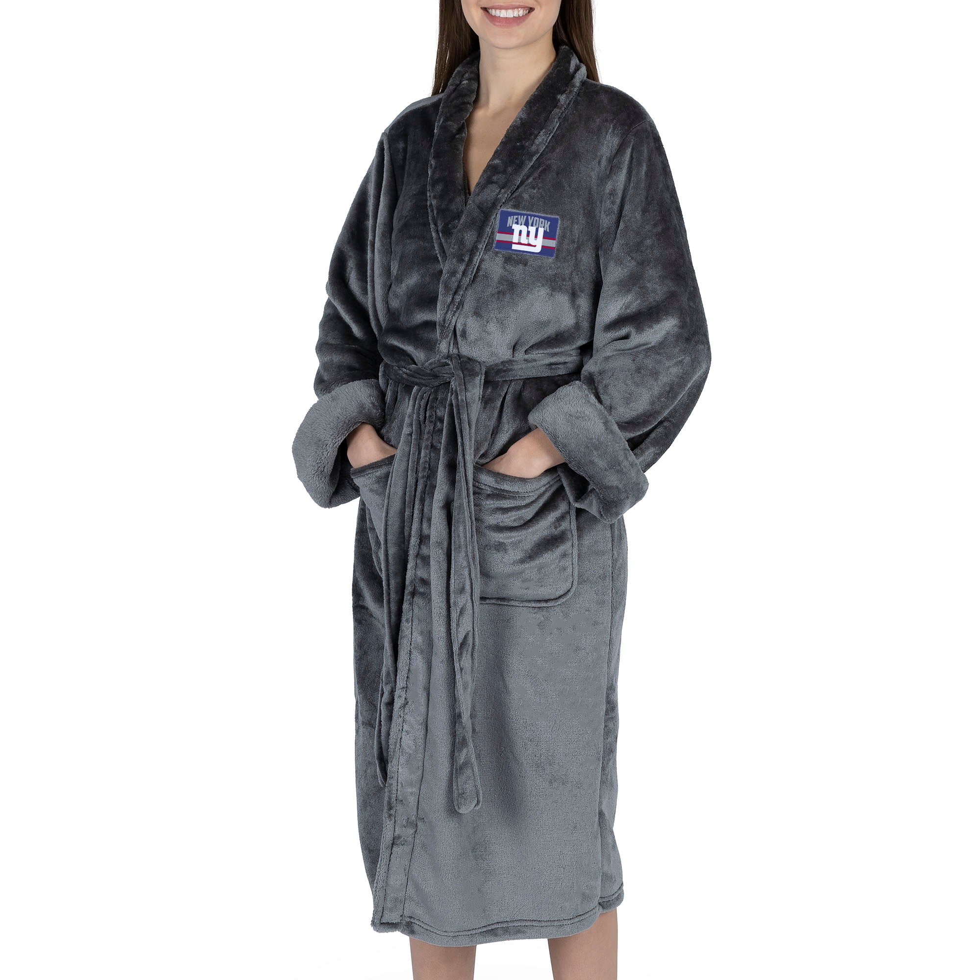 New York Giants NFL Rollout Charcoal S/M Silk Touch Robe