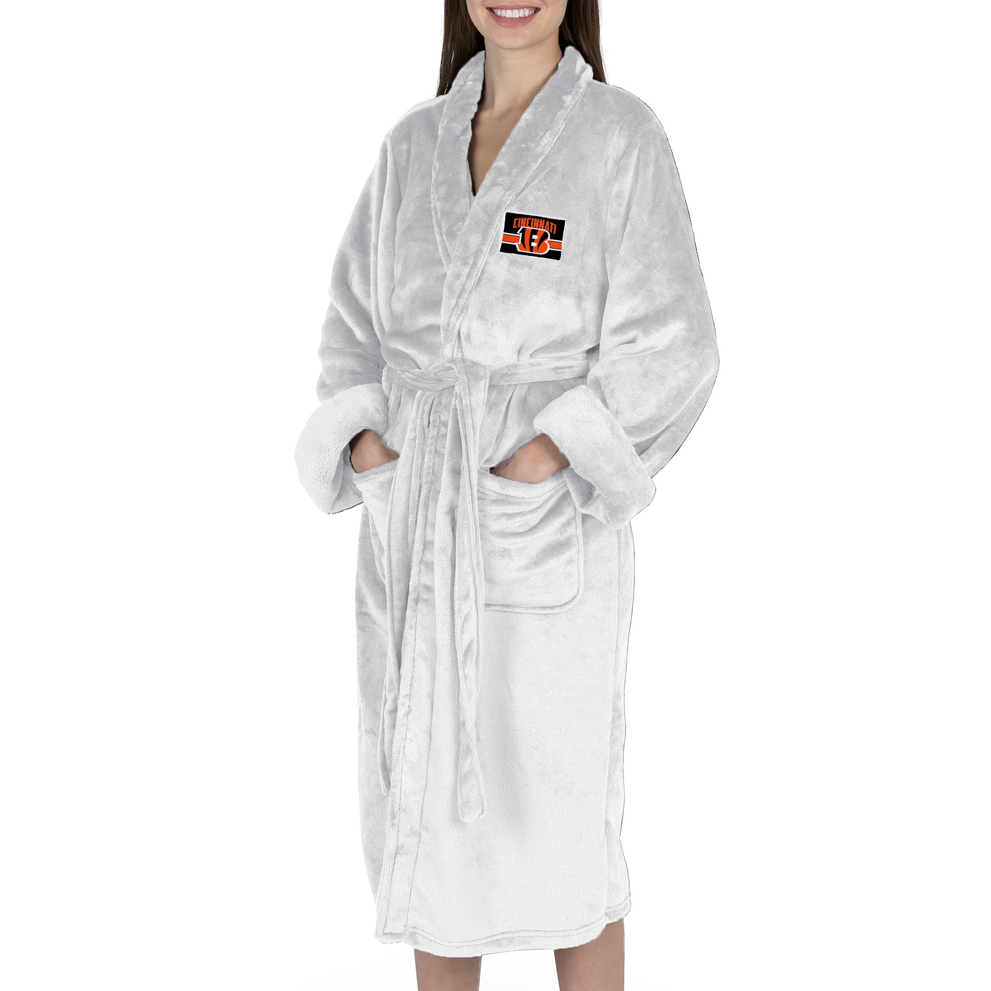 Cincinnati Bengals NFL Rollout Silk Touch Robe Small/Medium