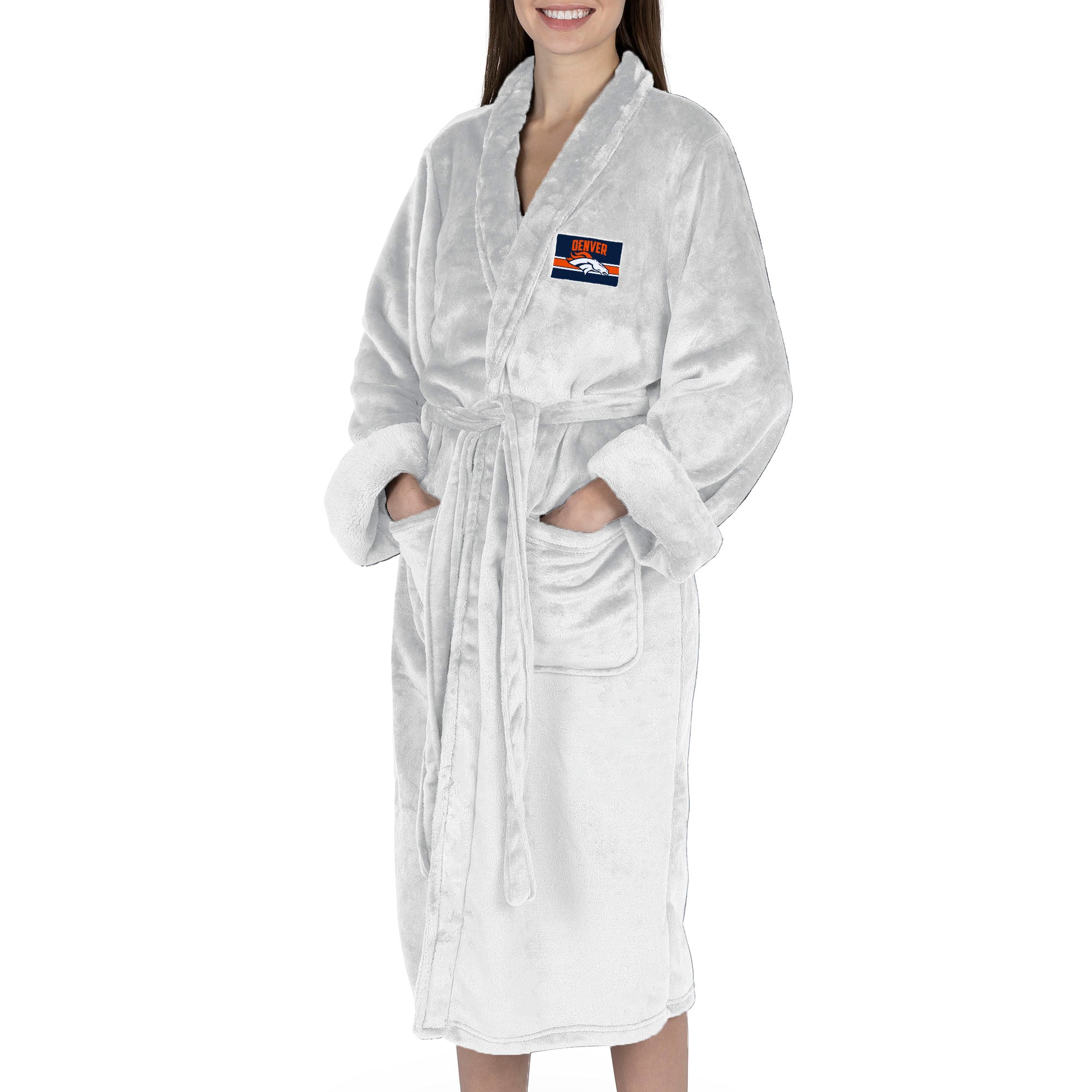 Denver Broncos NFL Rollout Silk Touch Robe Small/Medium