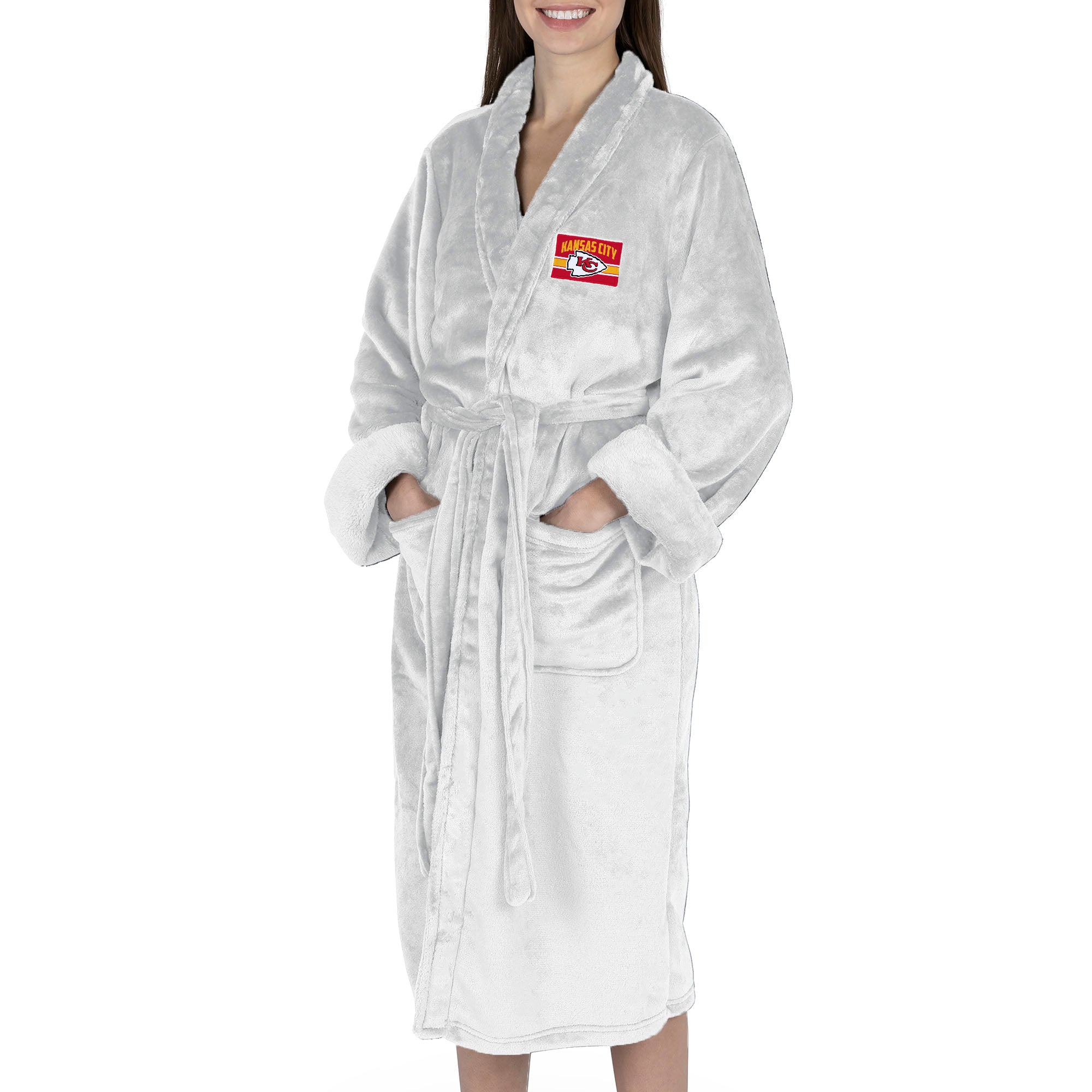 Kansas City Chiefs NFL Rollout Silk Touch Robe Small/Medium