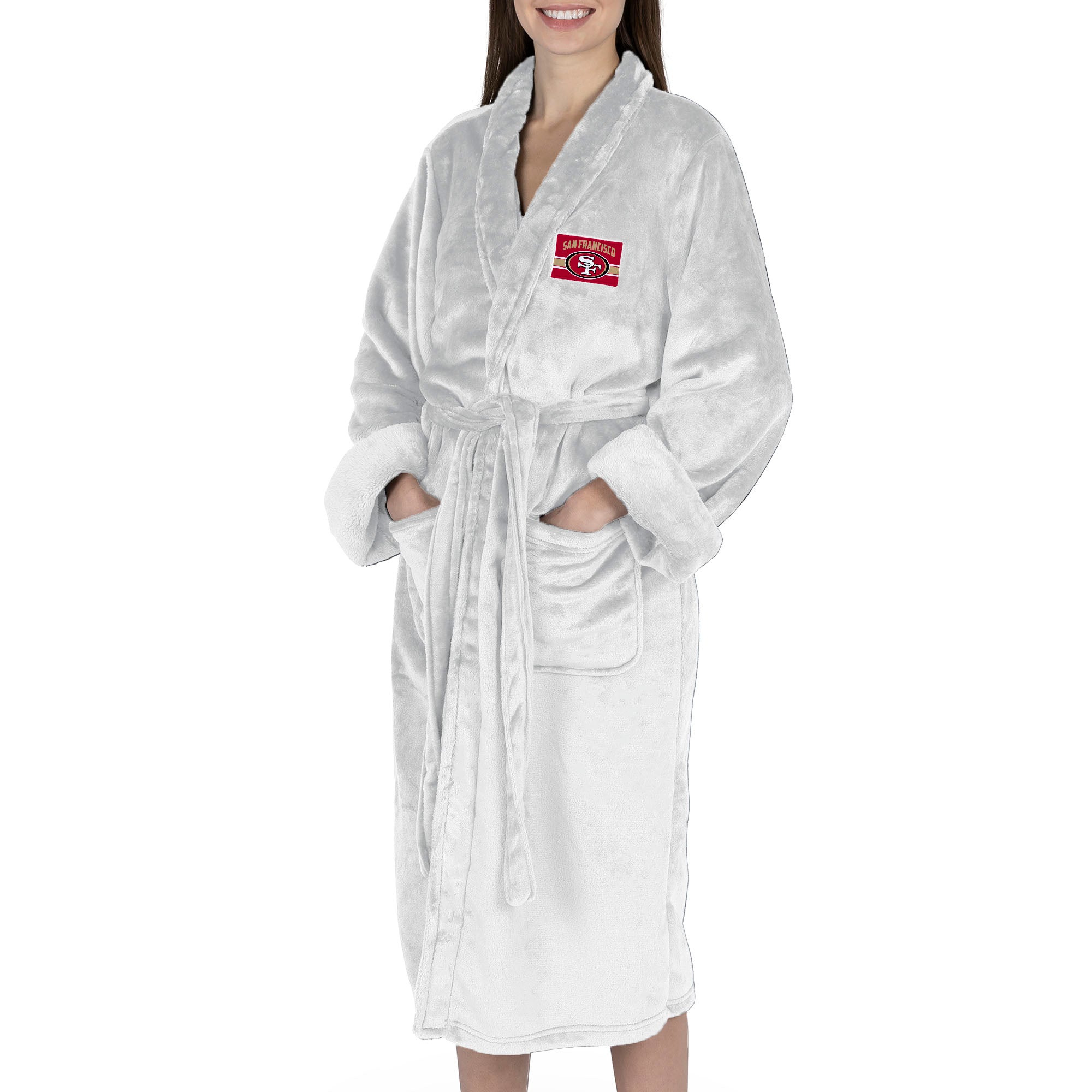 San Francisco 49ers NFL Rollout Silk Touch Robe Small/Medium