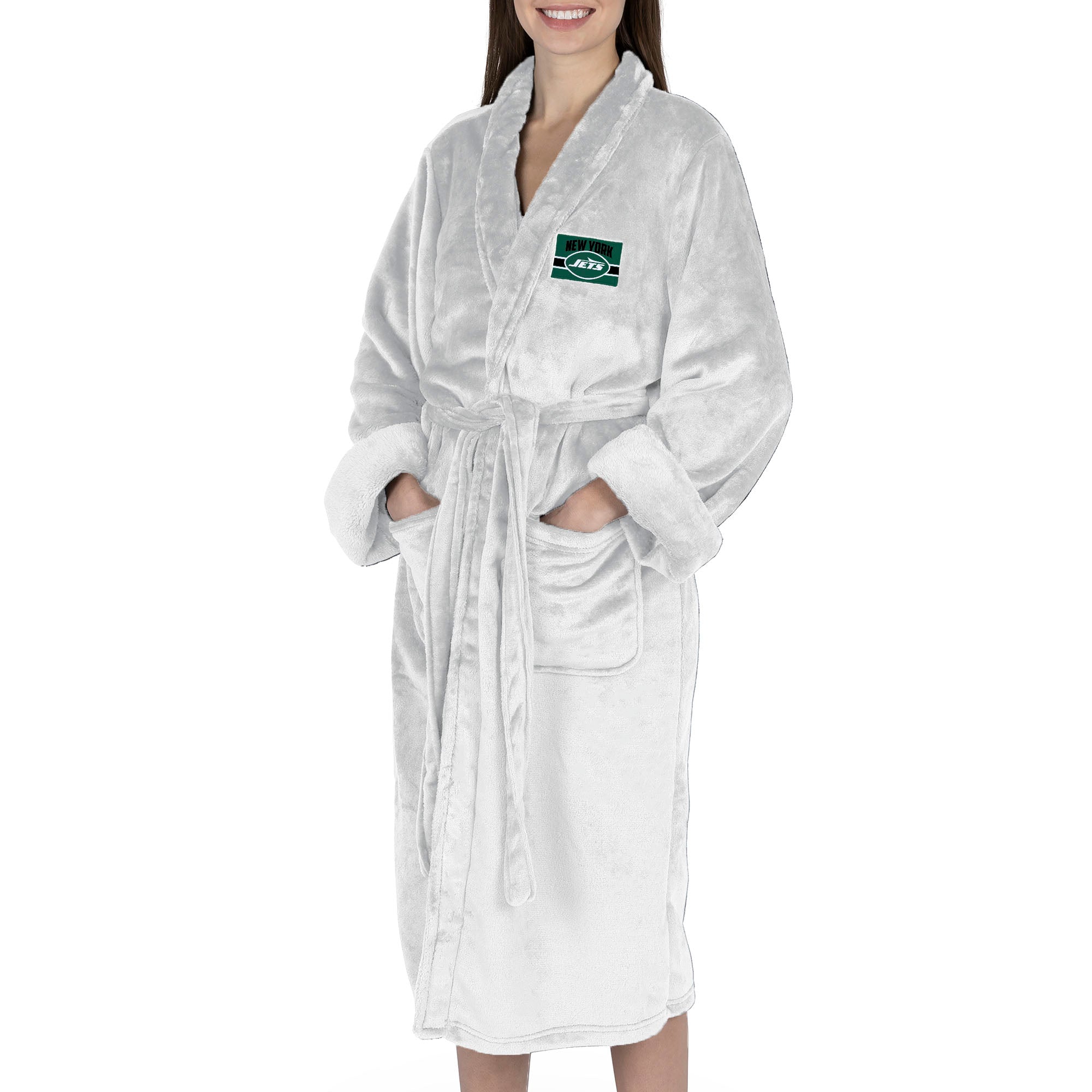 New York Jets NFL Rollout Silk Touch Robe Small/Medium
