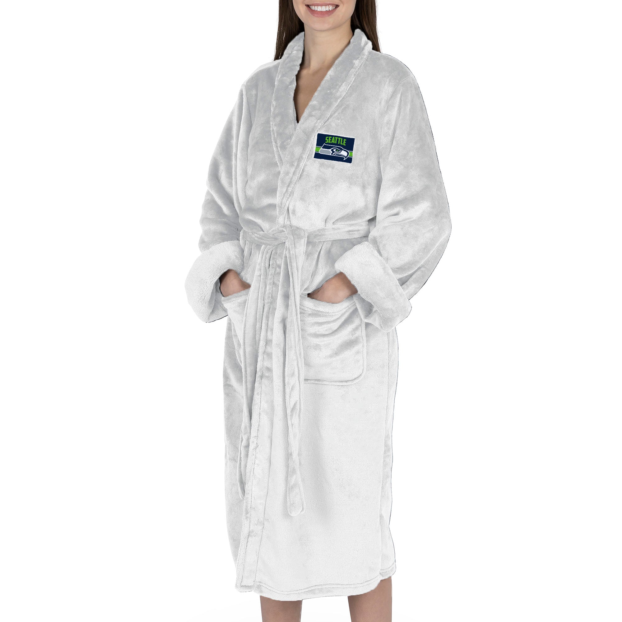 Seattle Seahawks NFL Rollout Silk Touch Robe Small/Medium