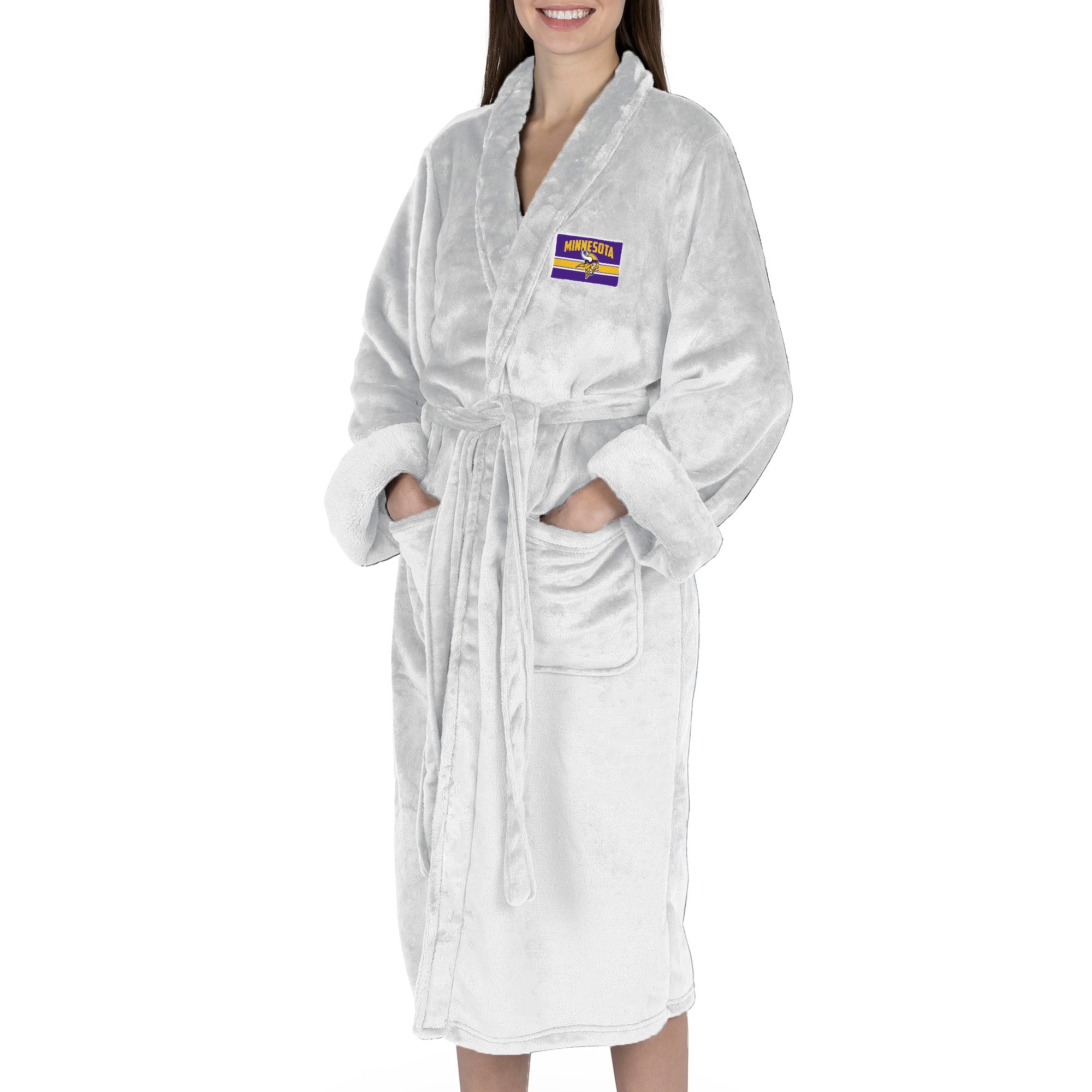 Minnesota Vikings NFL Rollout Silk Touch Robe Small/Medium